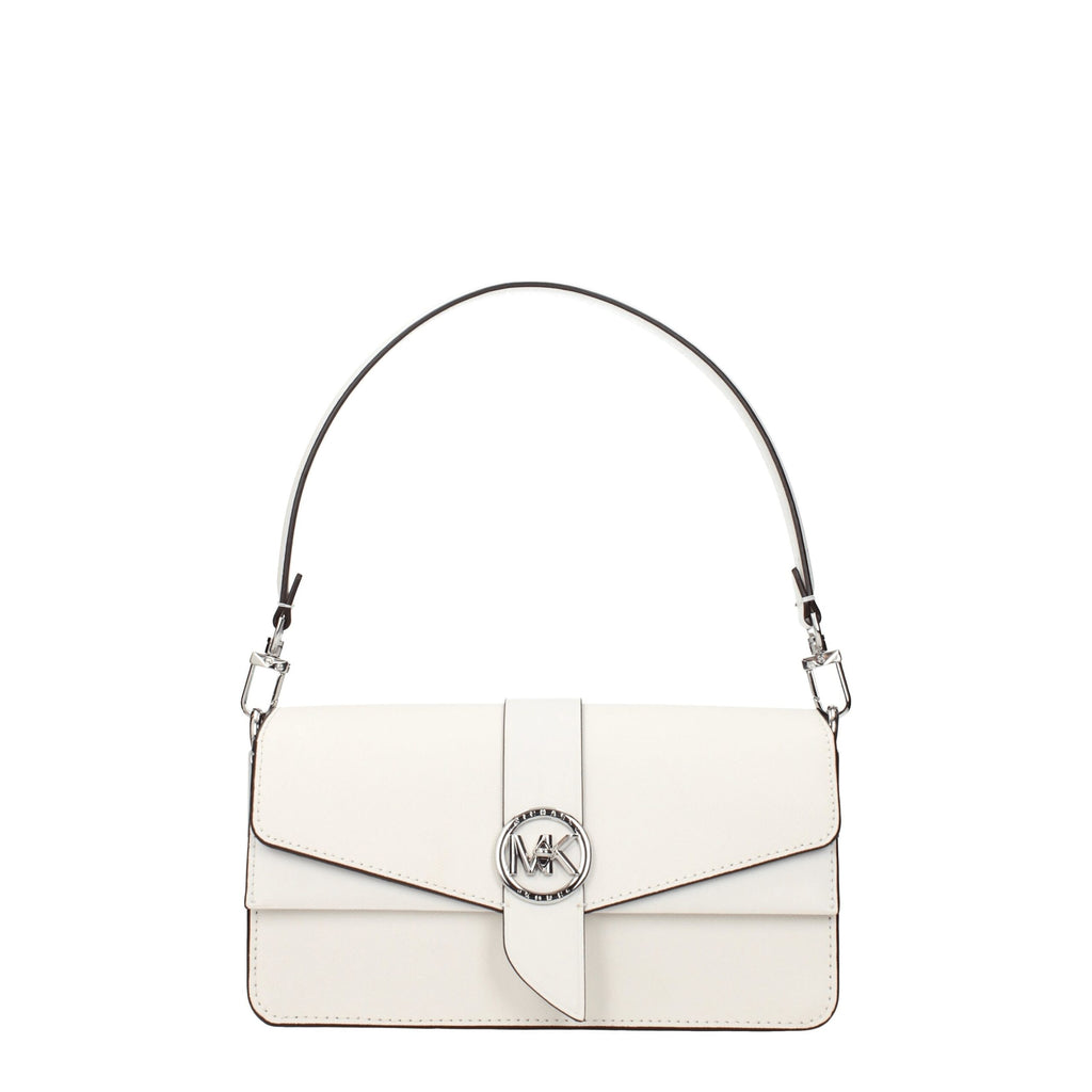 Michael Kors Weiße Lederhandtasche