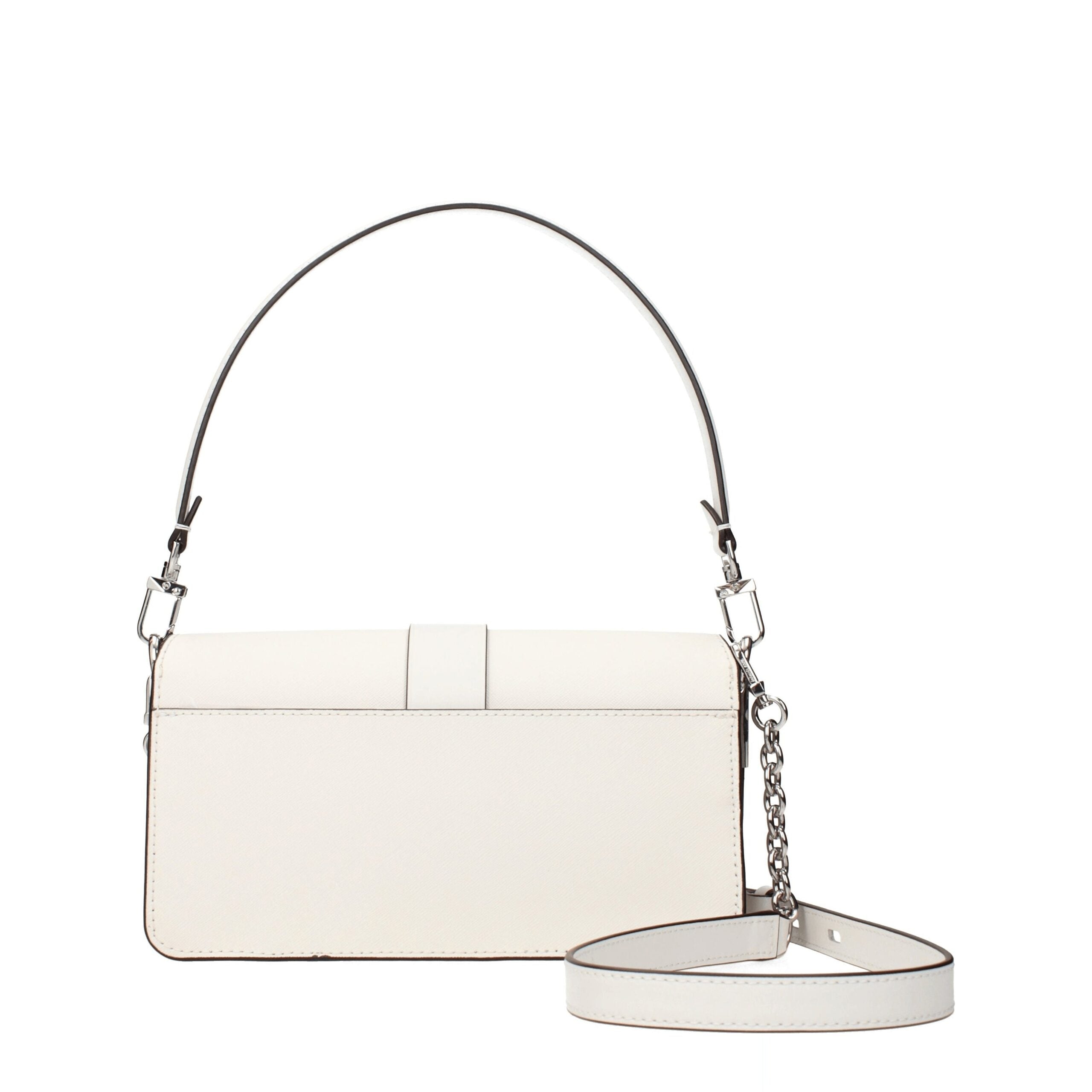 Michael Kors Weiße Lederhandtasche