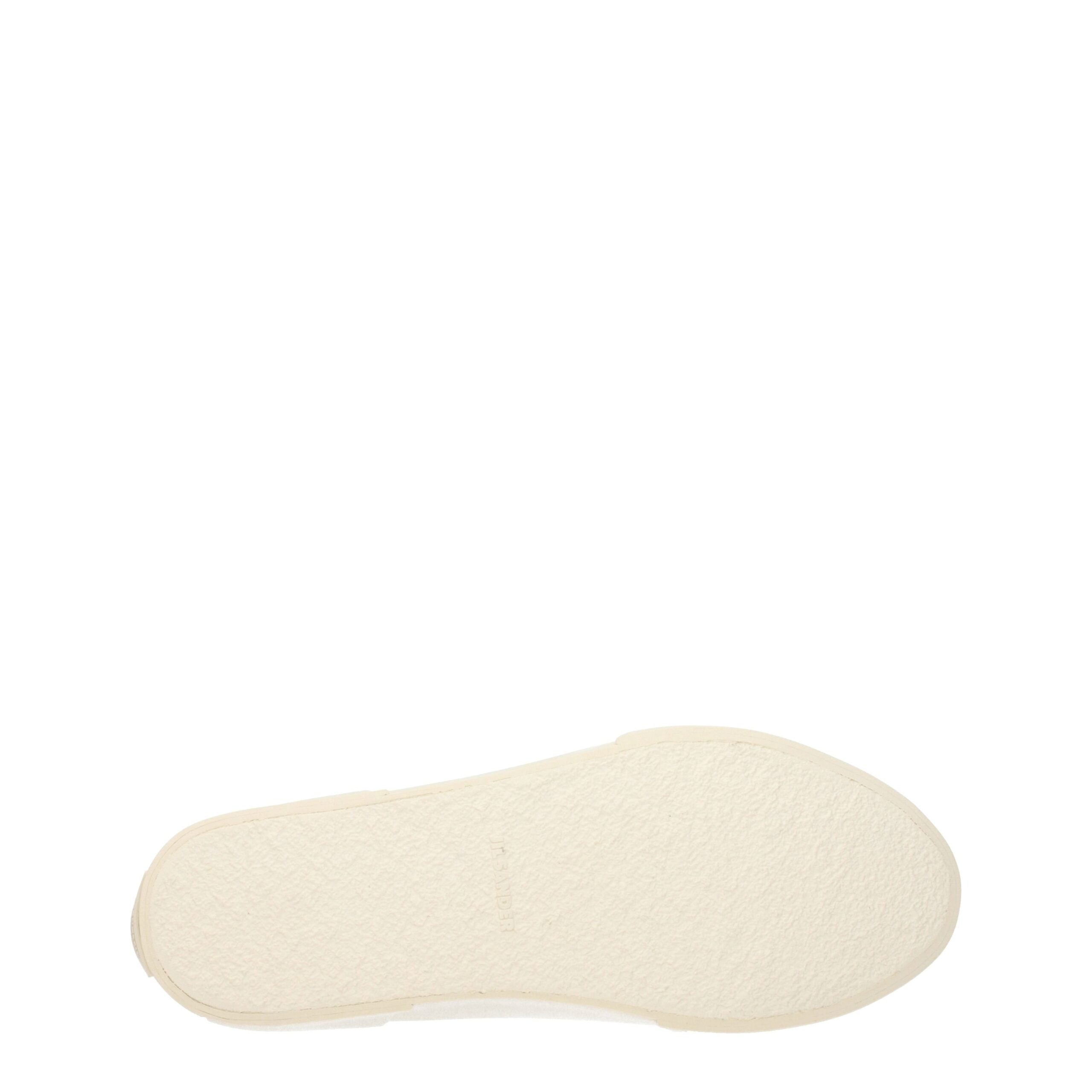 Jil Sander Beigefarbene High-Top-Sneaker aus Stoff