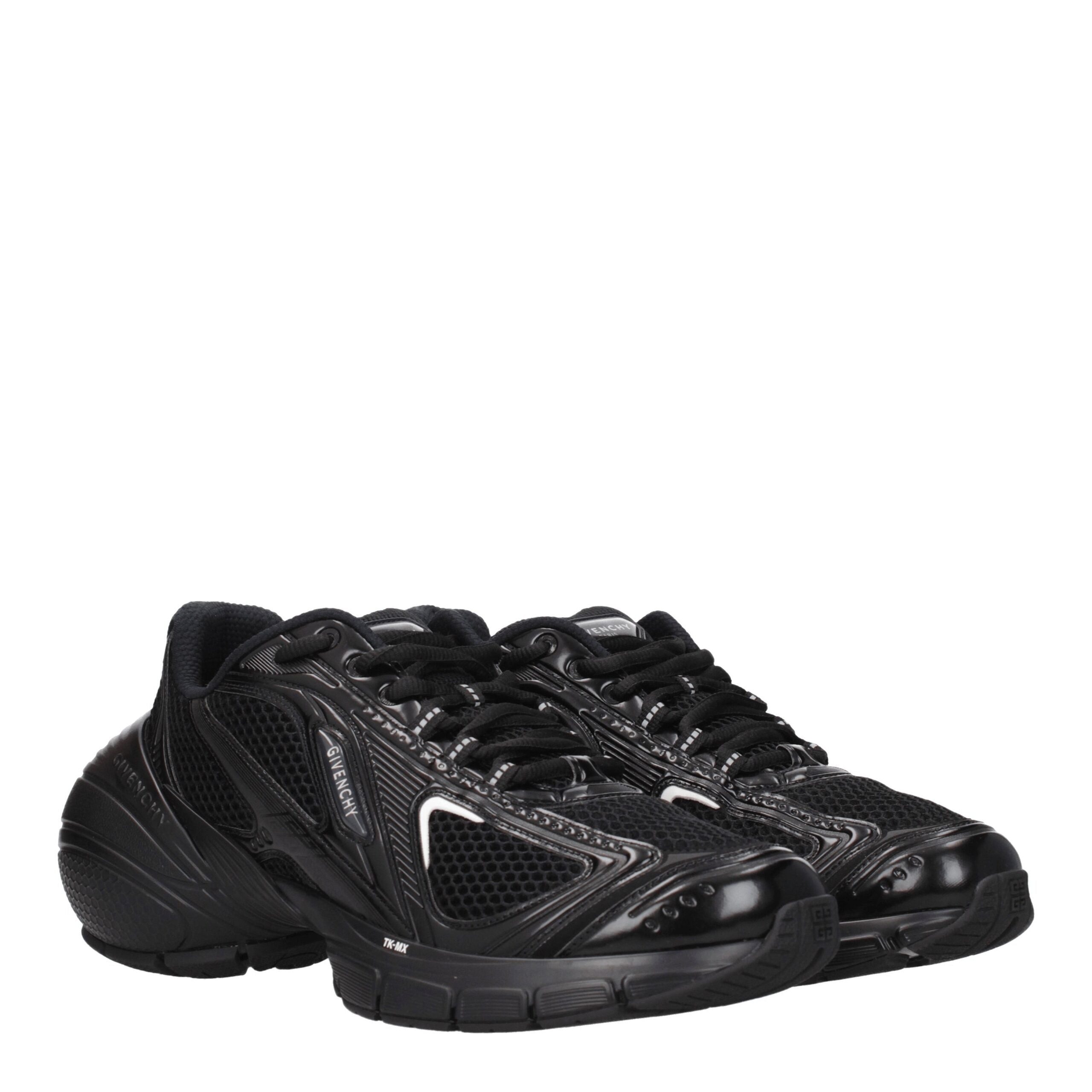 Givenchy Schwarzer Stoff Sportliche Turnschuhe