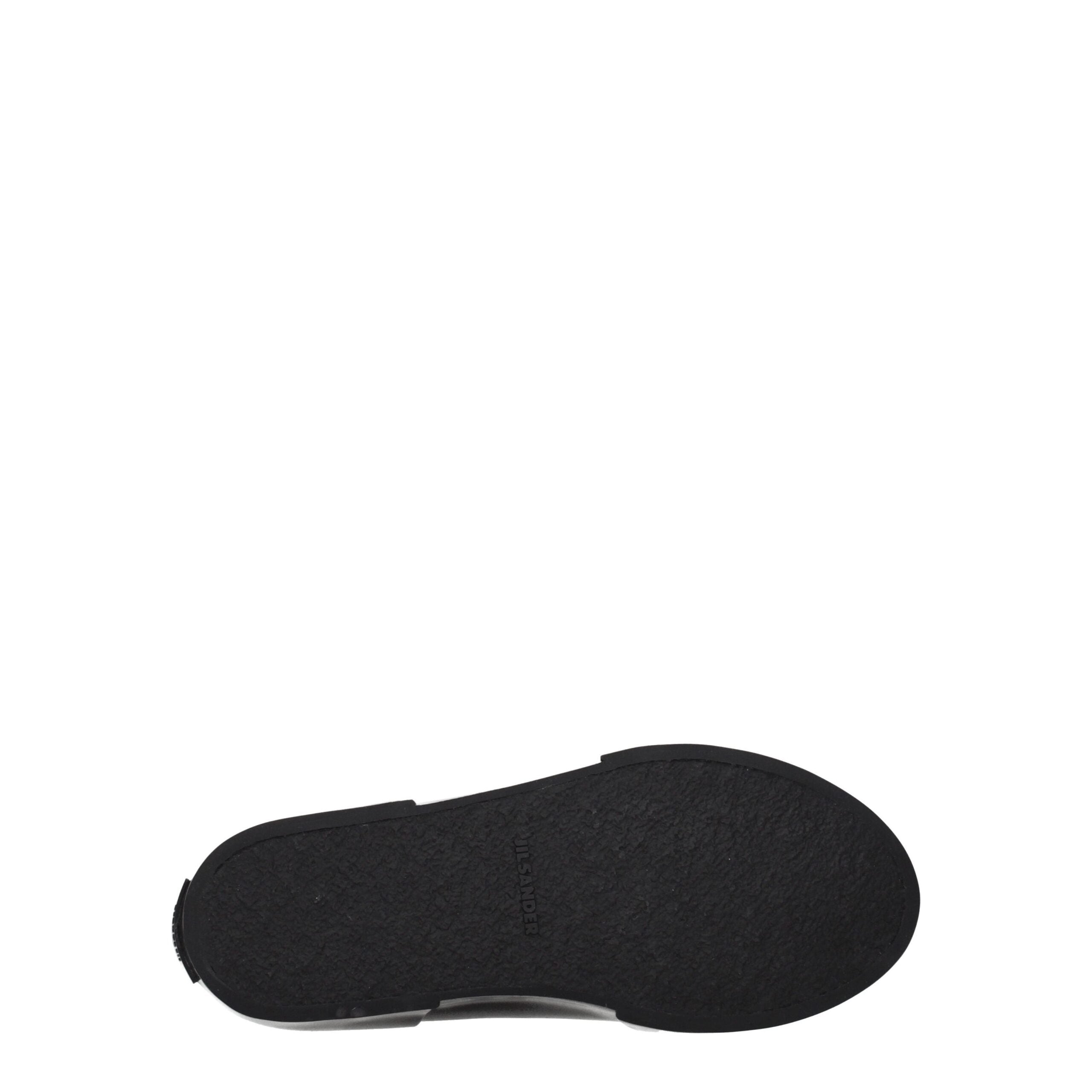 Jil Sander Schwarze High-Top-Sneaker aus Stoff