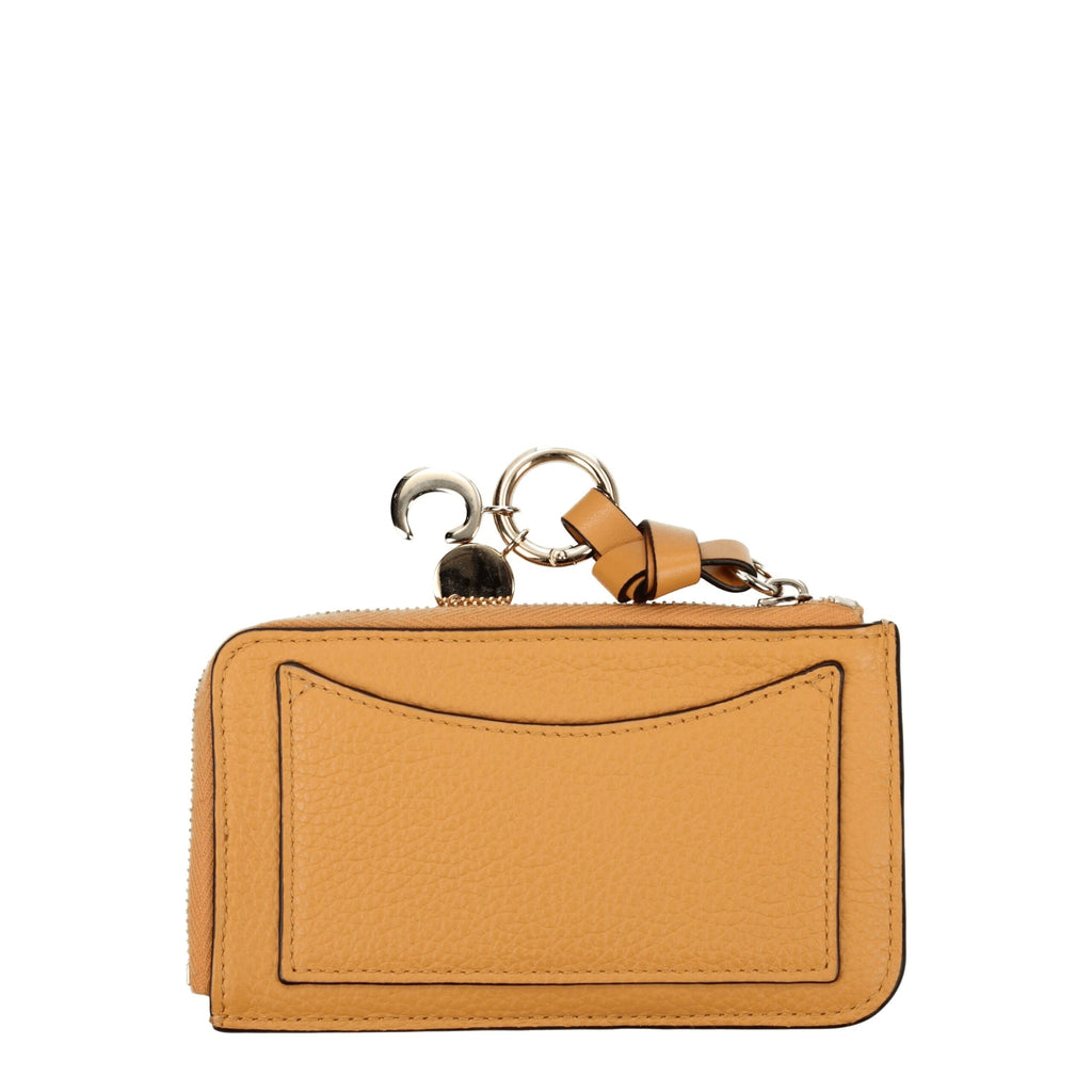 Chloé Geldbörse aus Orangerem Leder