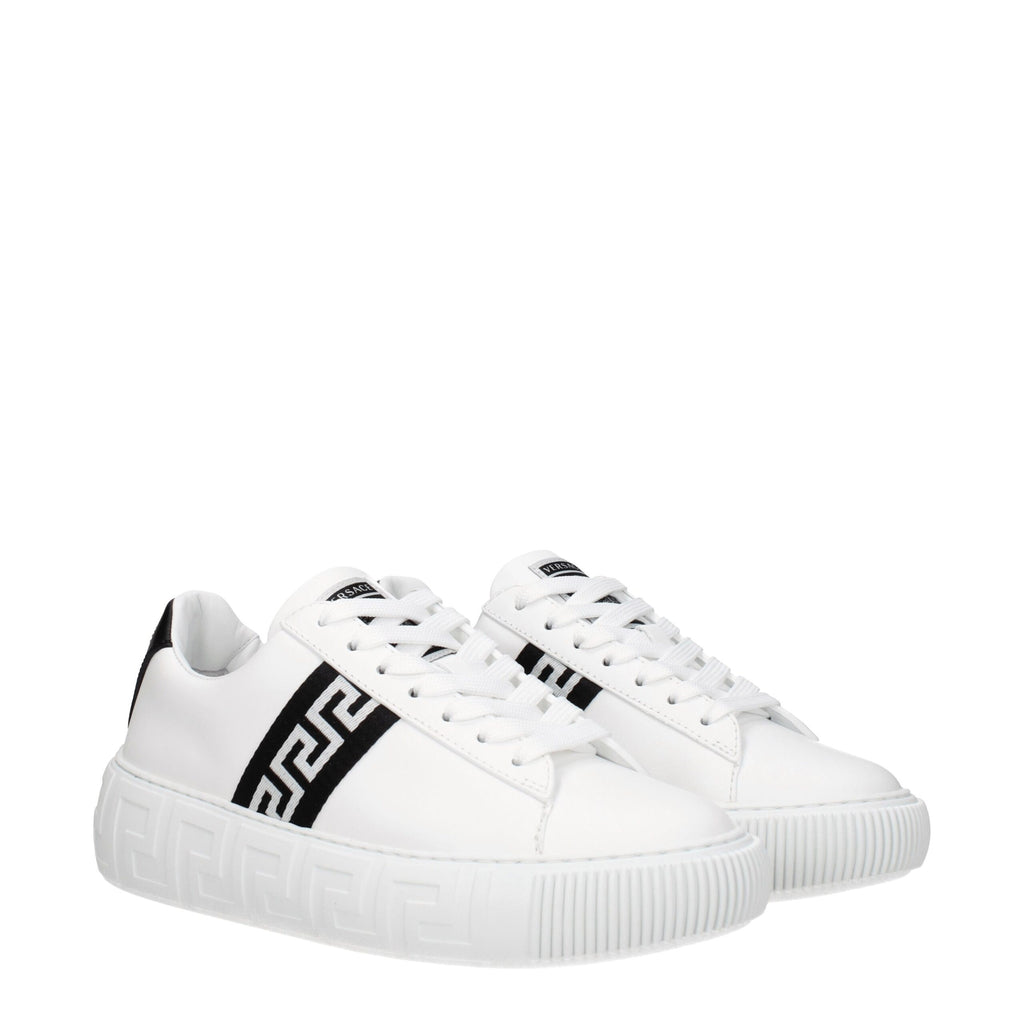 Versace Weiße Sneakers aus Leder