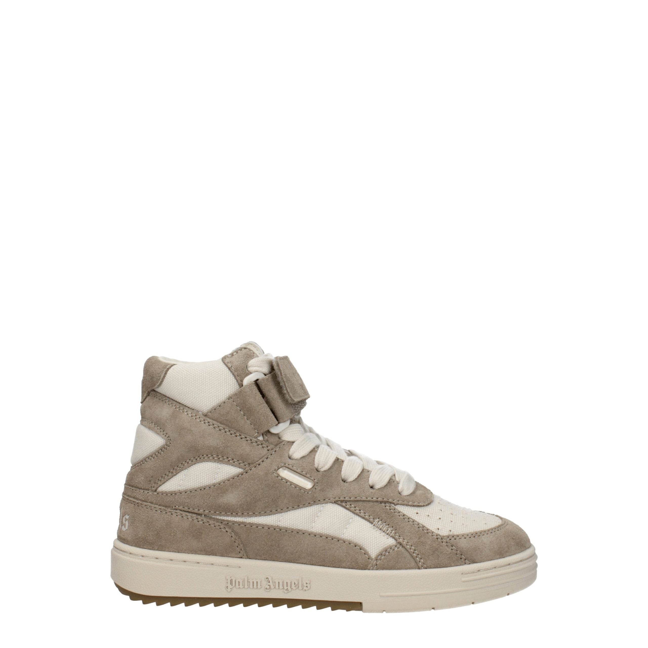 Palm Angels Beigefarbene High-Top-Sneaker aus Leder