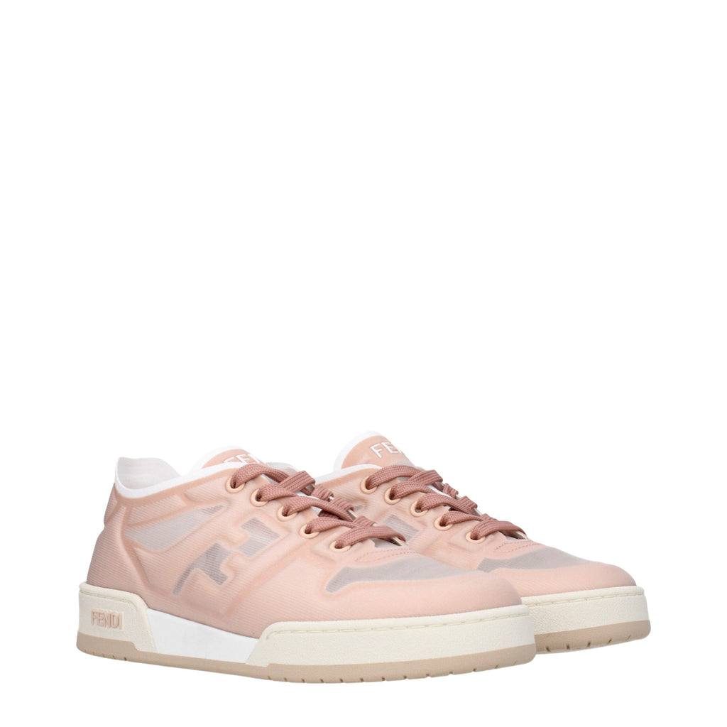 Fendi Rosa Fasern Turnschuhe