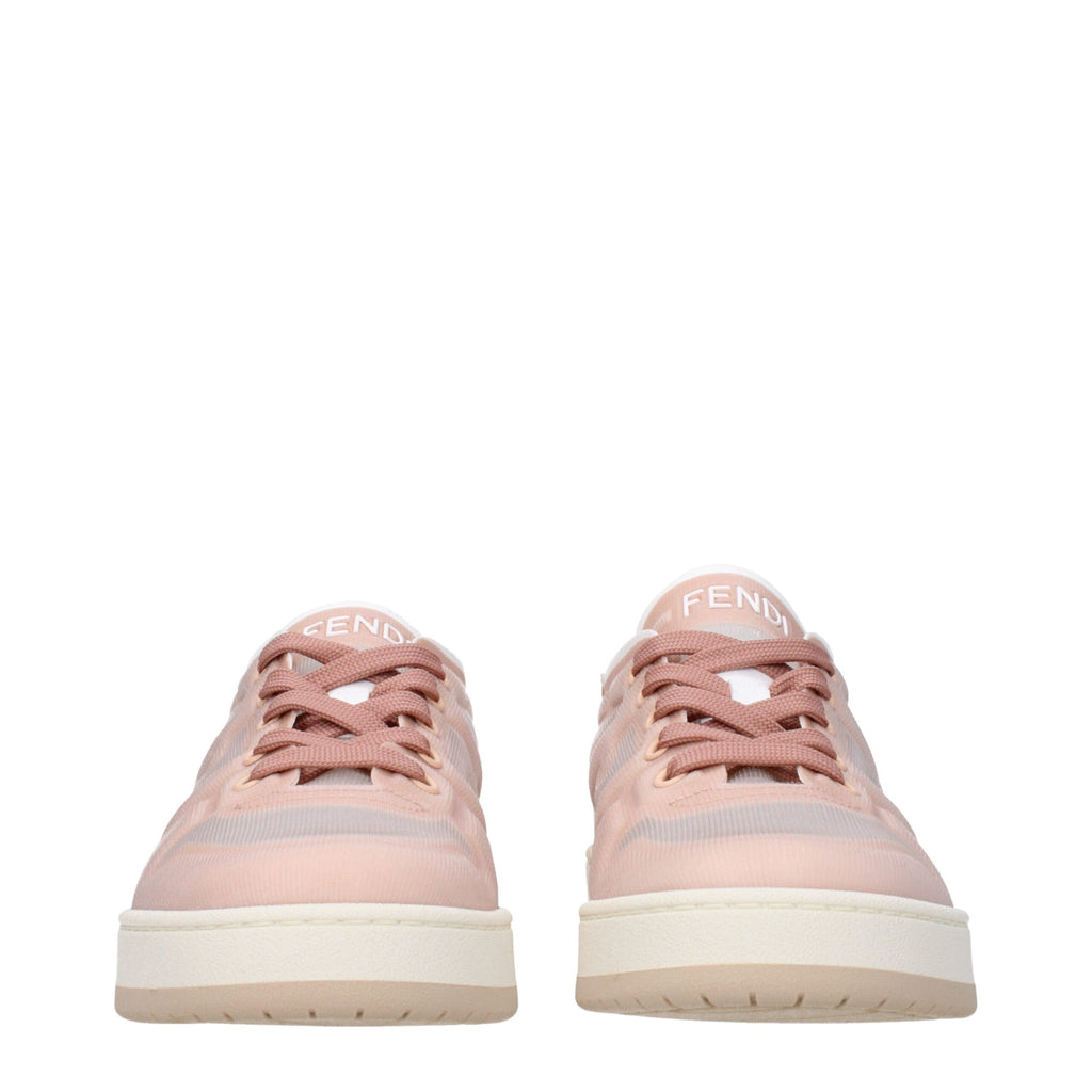 Fendi Rosa Fasern Turnschuhe