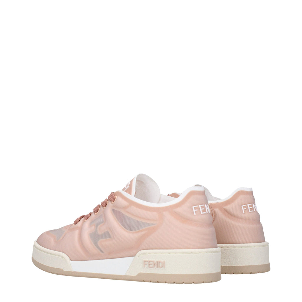 Fendi Rosa Fasern Turnschuhe