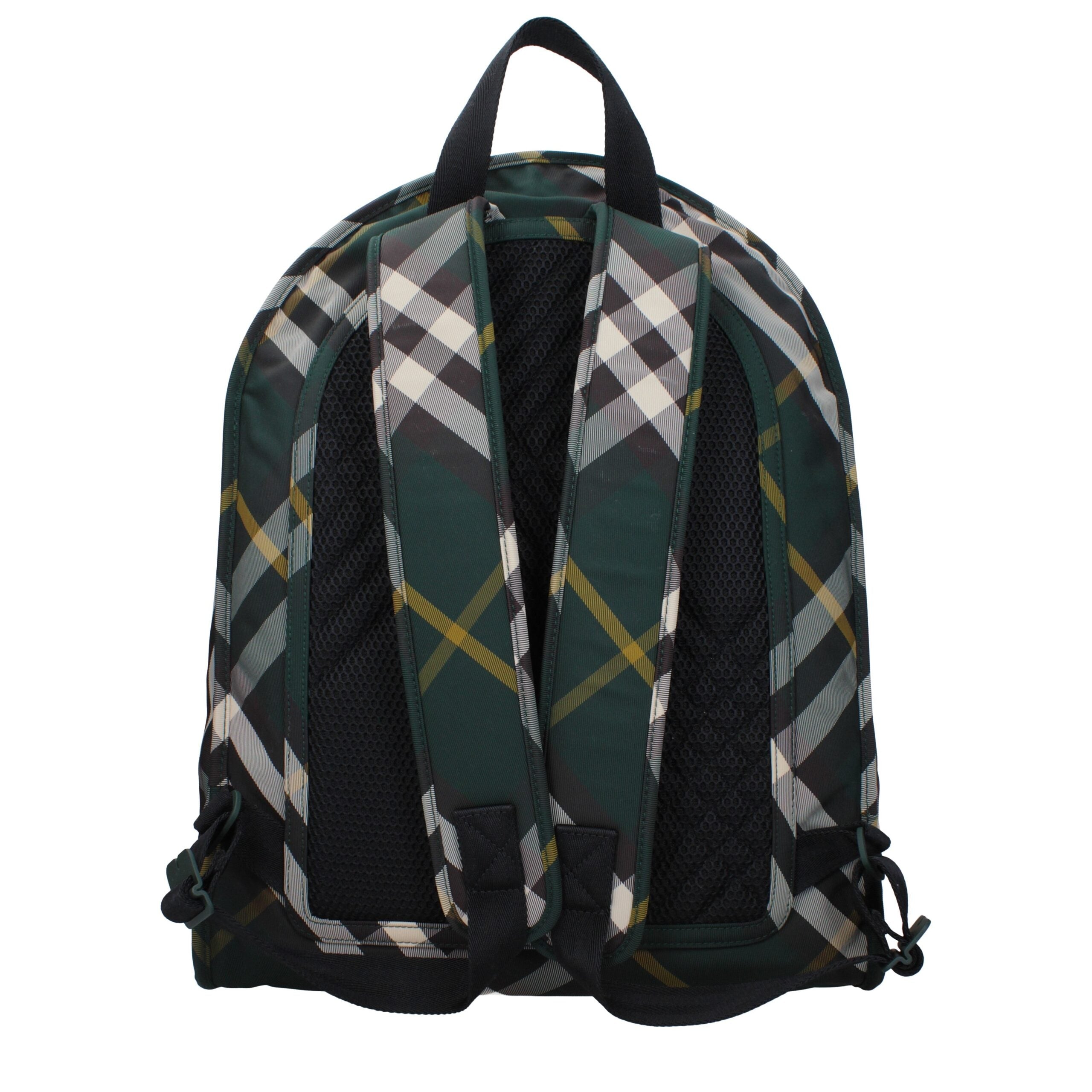 Burberry Grüner Stoffrucksack
