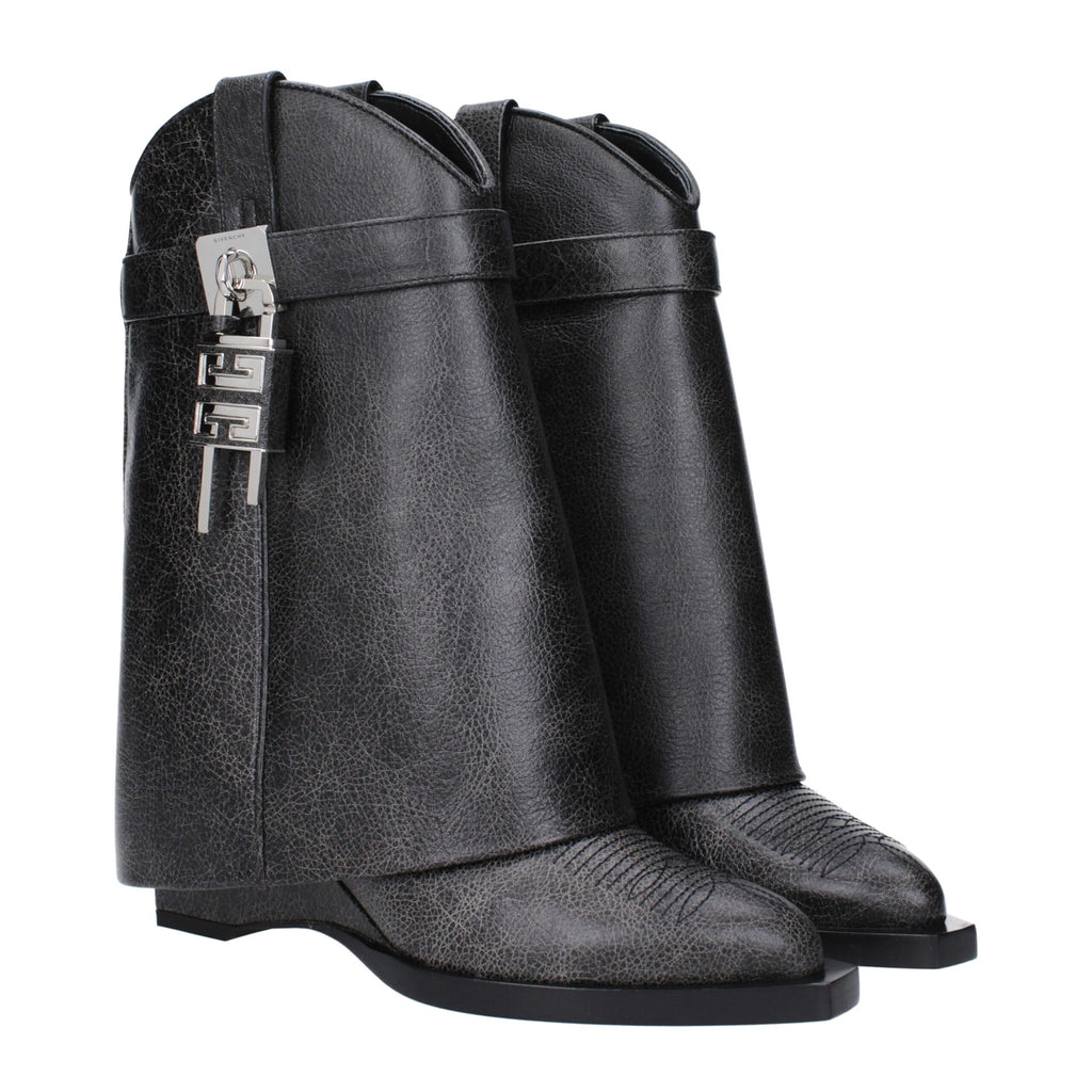 Givenchy Schwarze Lederstiefeletten