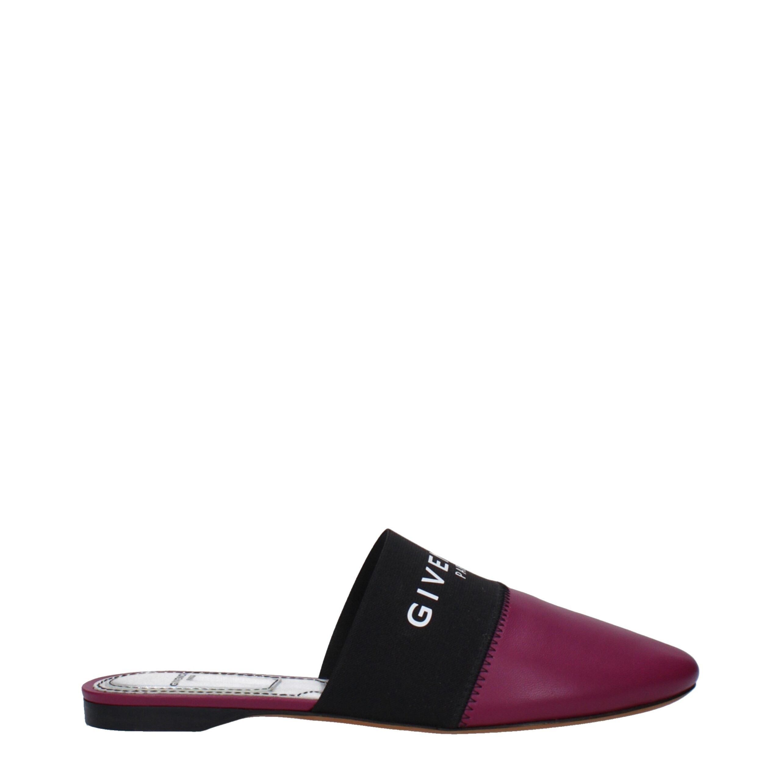 Givenchy Lila Leder-Pantoffeln