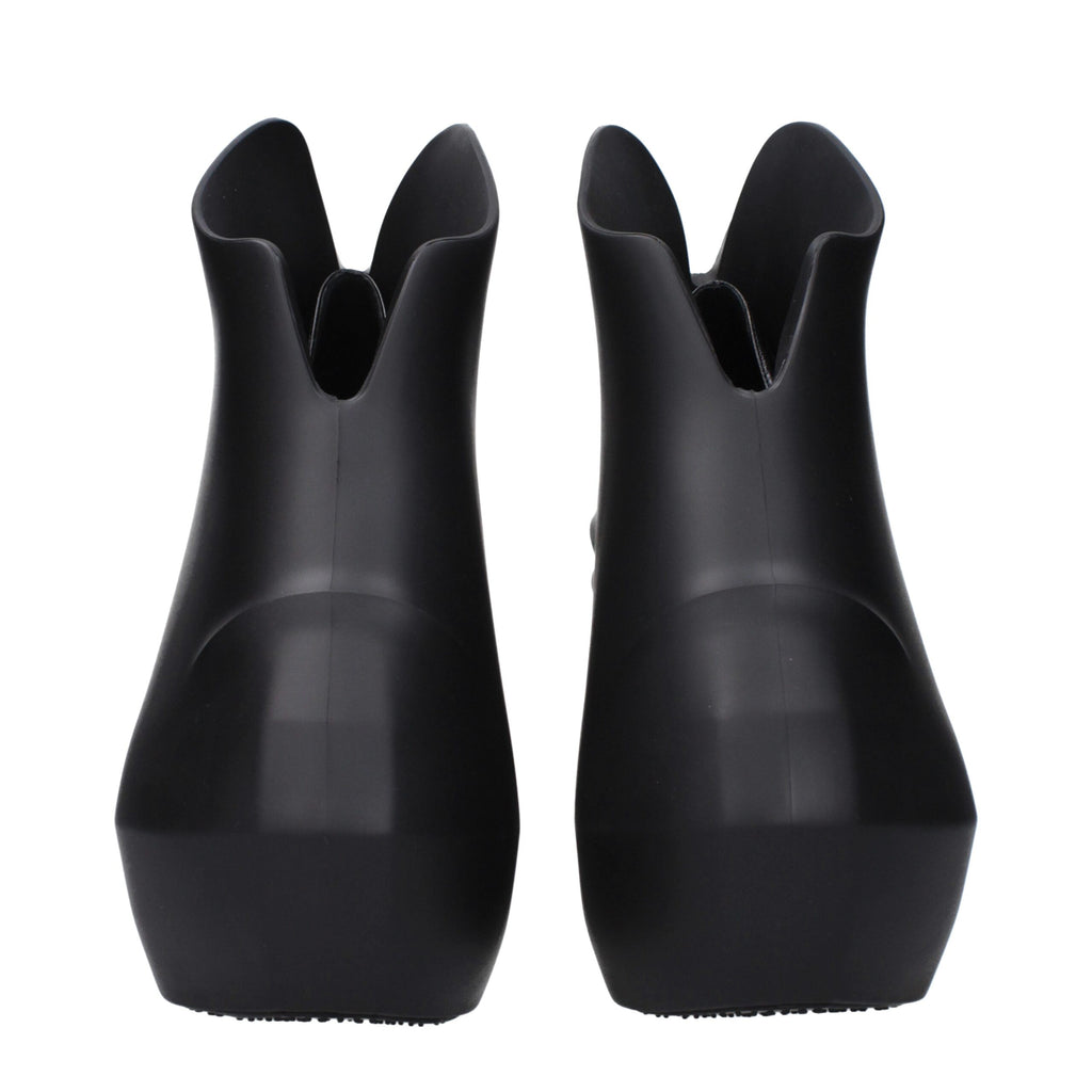 Givenchy Schwarze Baumwoll-Keilsandalen