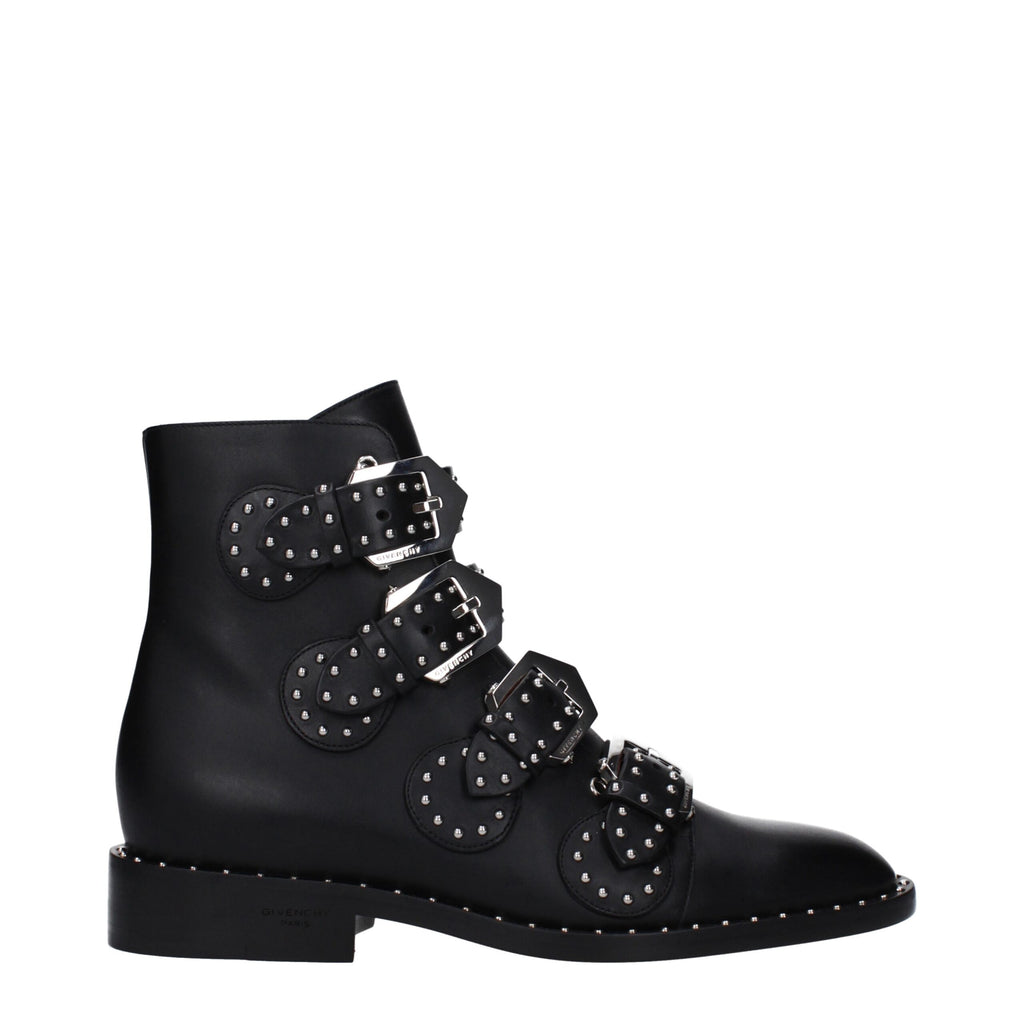 Givenchy Schwarze Lederstiefeletten