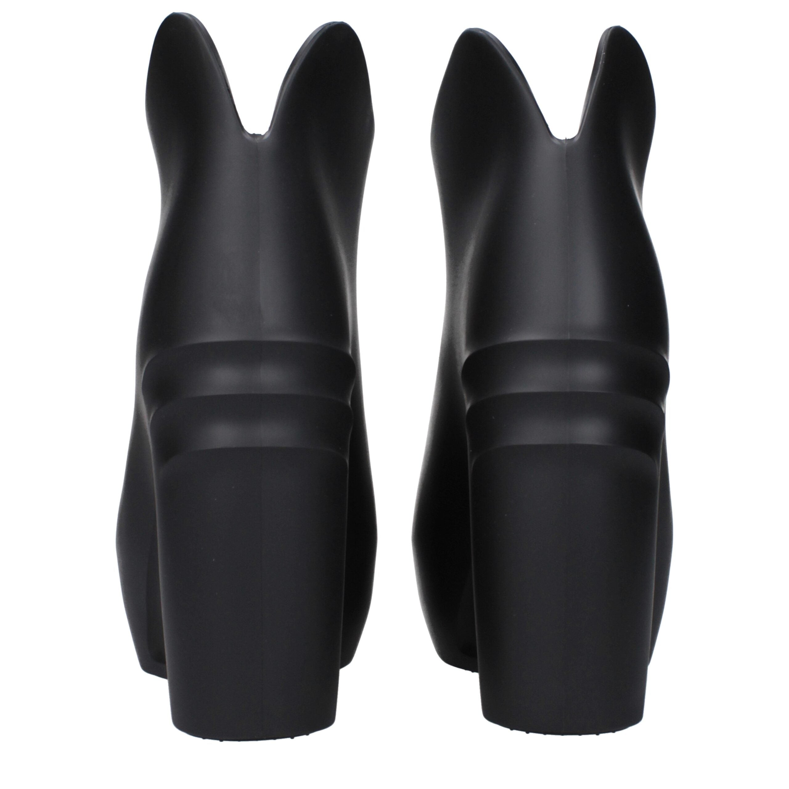 Givenchy Schwarze Baumwoll-Keilsandalen