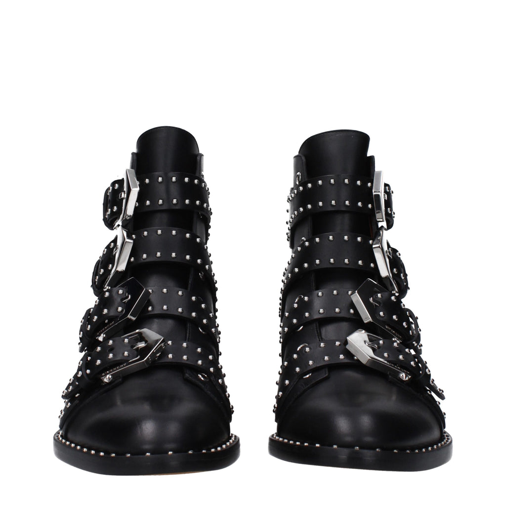 Givenchy Schwarze Lederstiefeletten