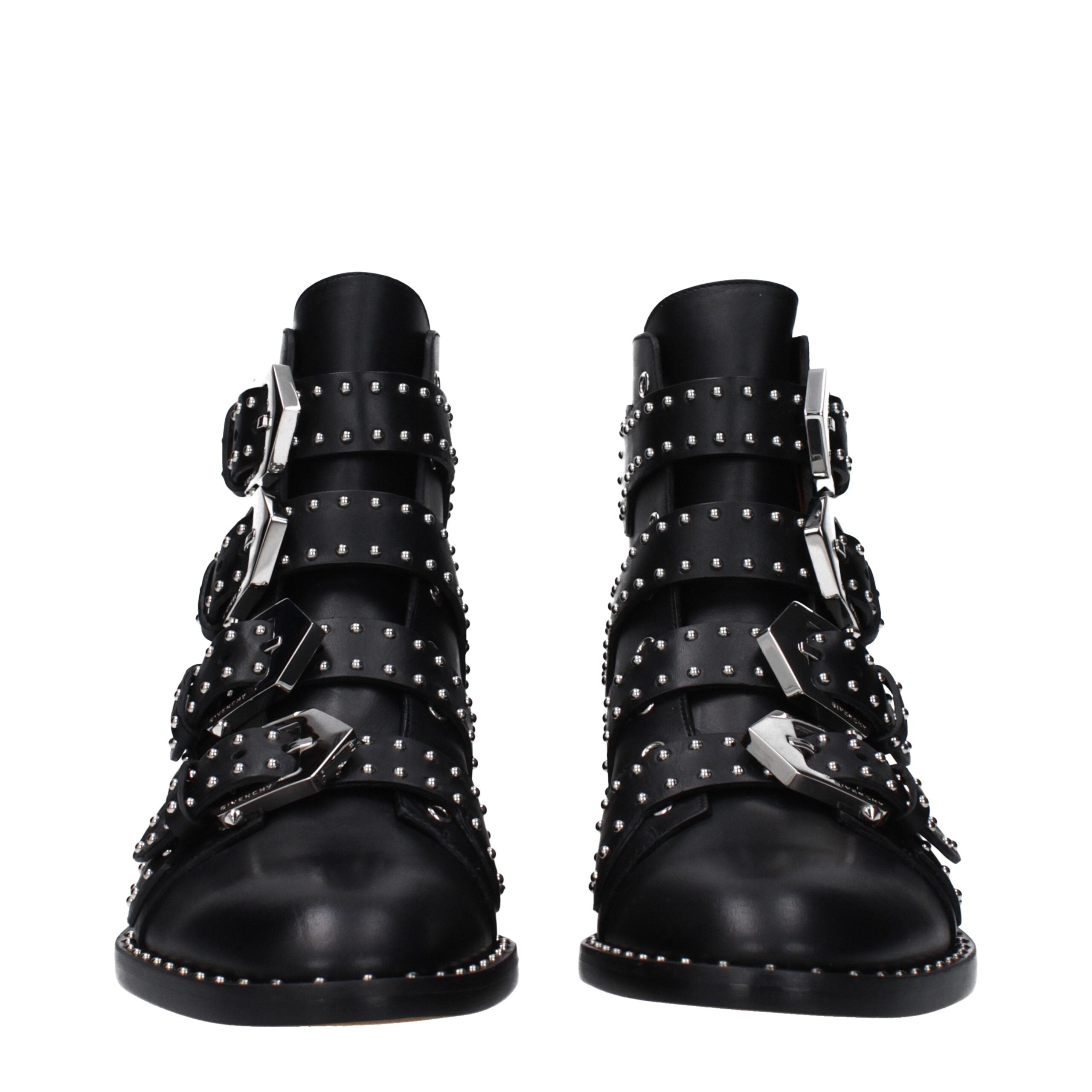 Givenchy Schwarze Lederstiefeletten