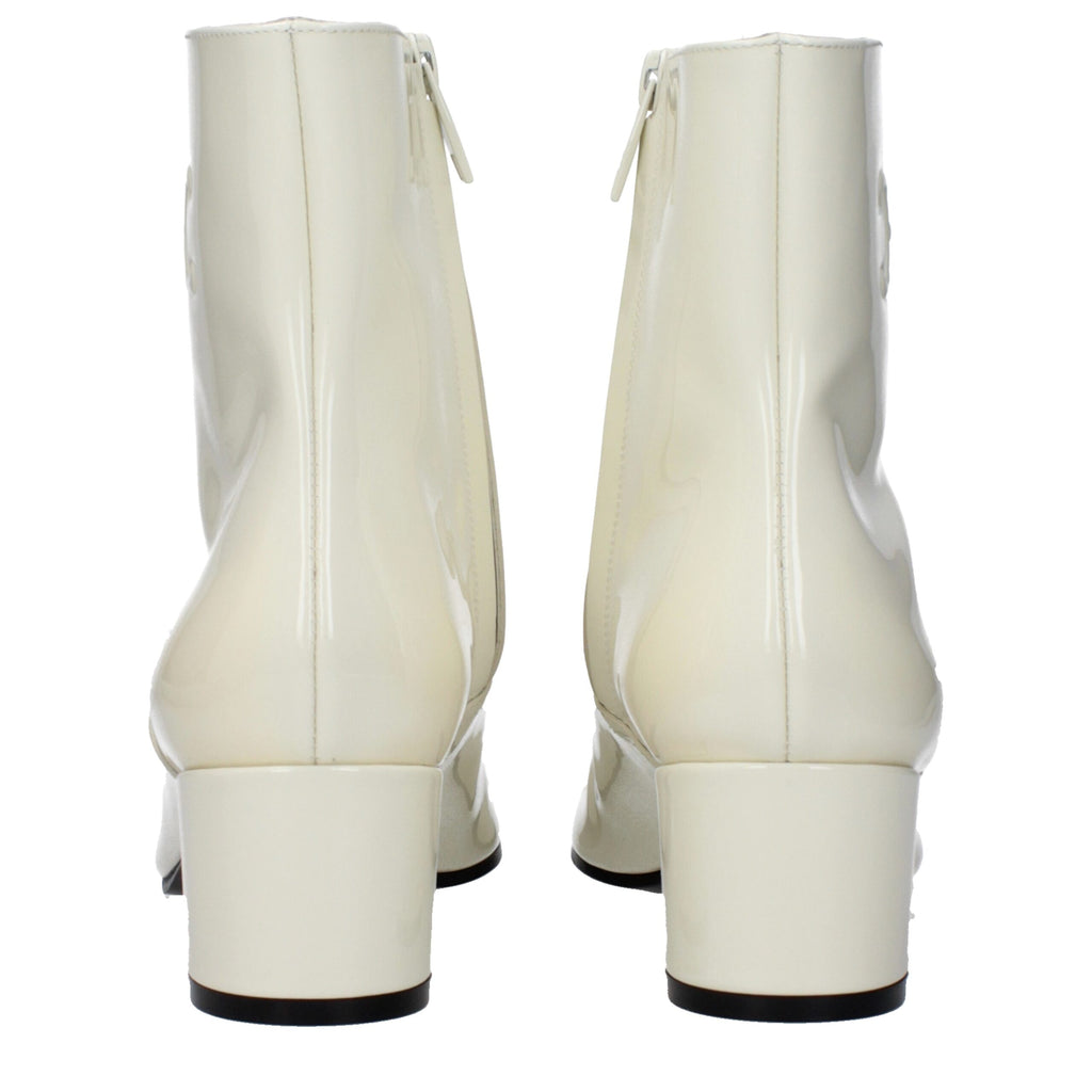 Celine Beige Lederstiefeletten