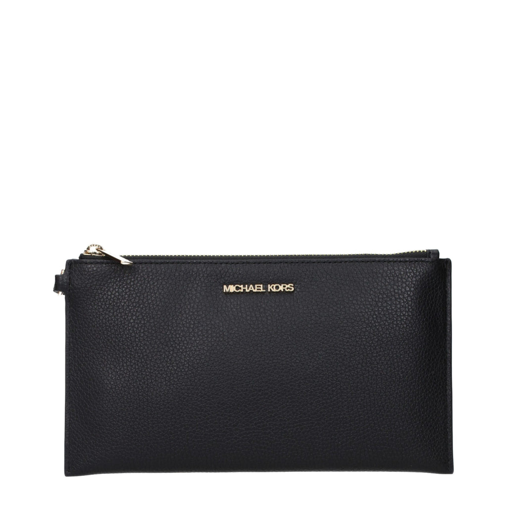 Michael Kors Elegante Clutch aus schwarzem Leder