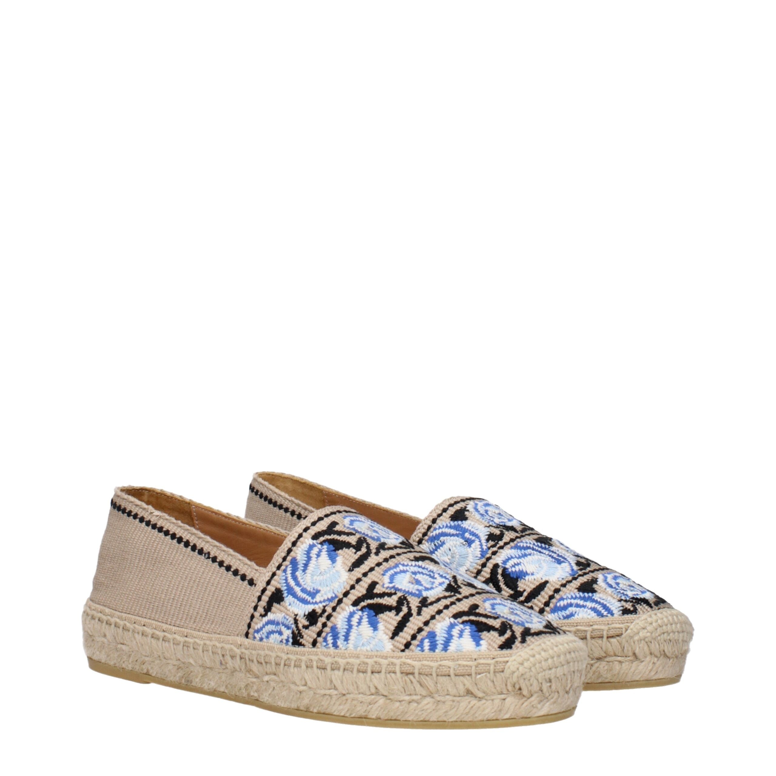 Prada Espadrilles aus beigem Stoff