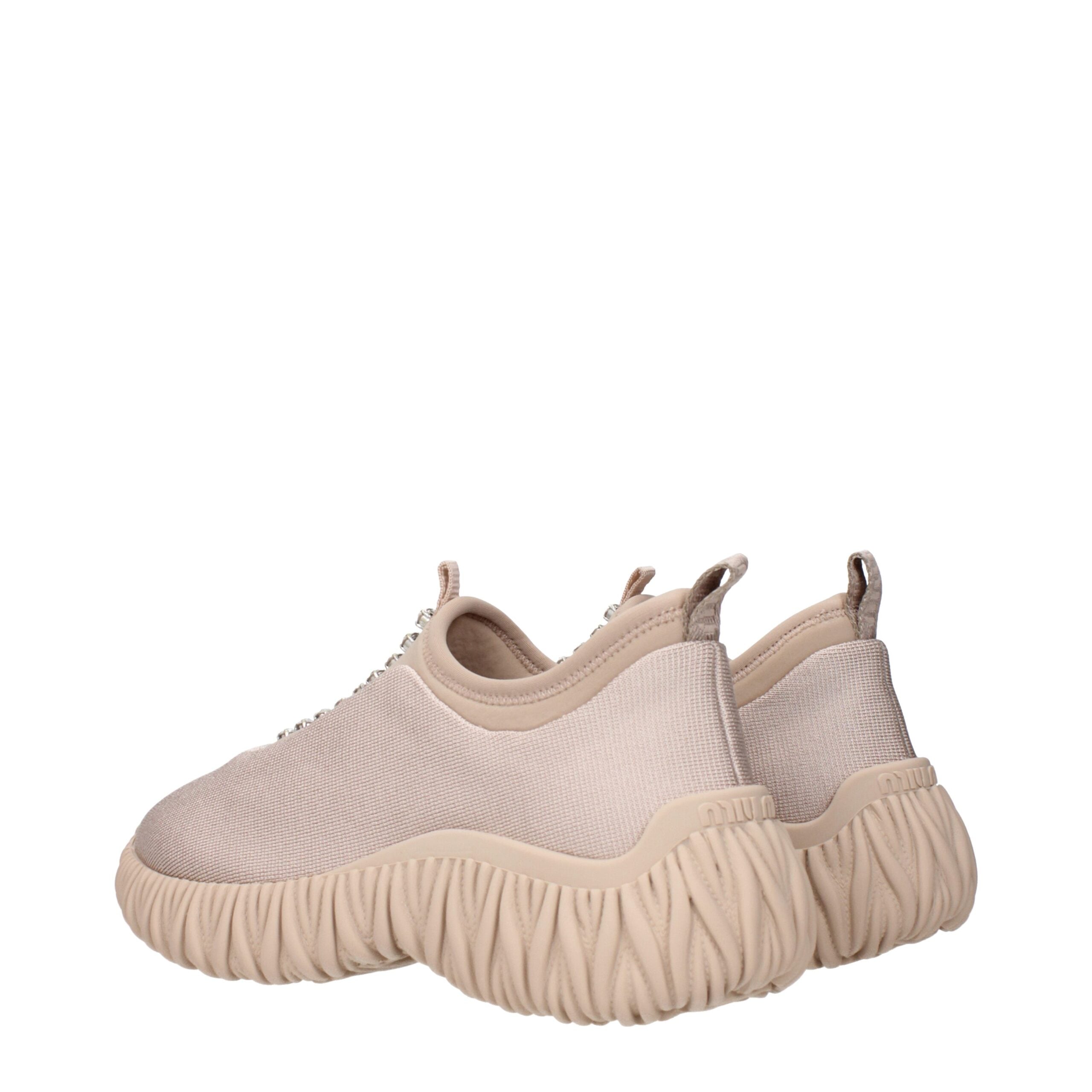Miu Miu Beige Stoff Turnschuhe
