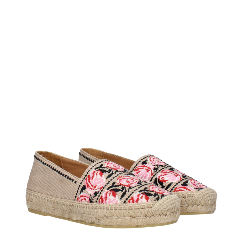 Prada Espadrilles aus beigem Stoff