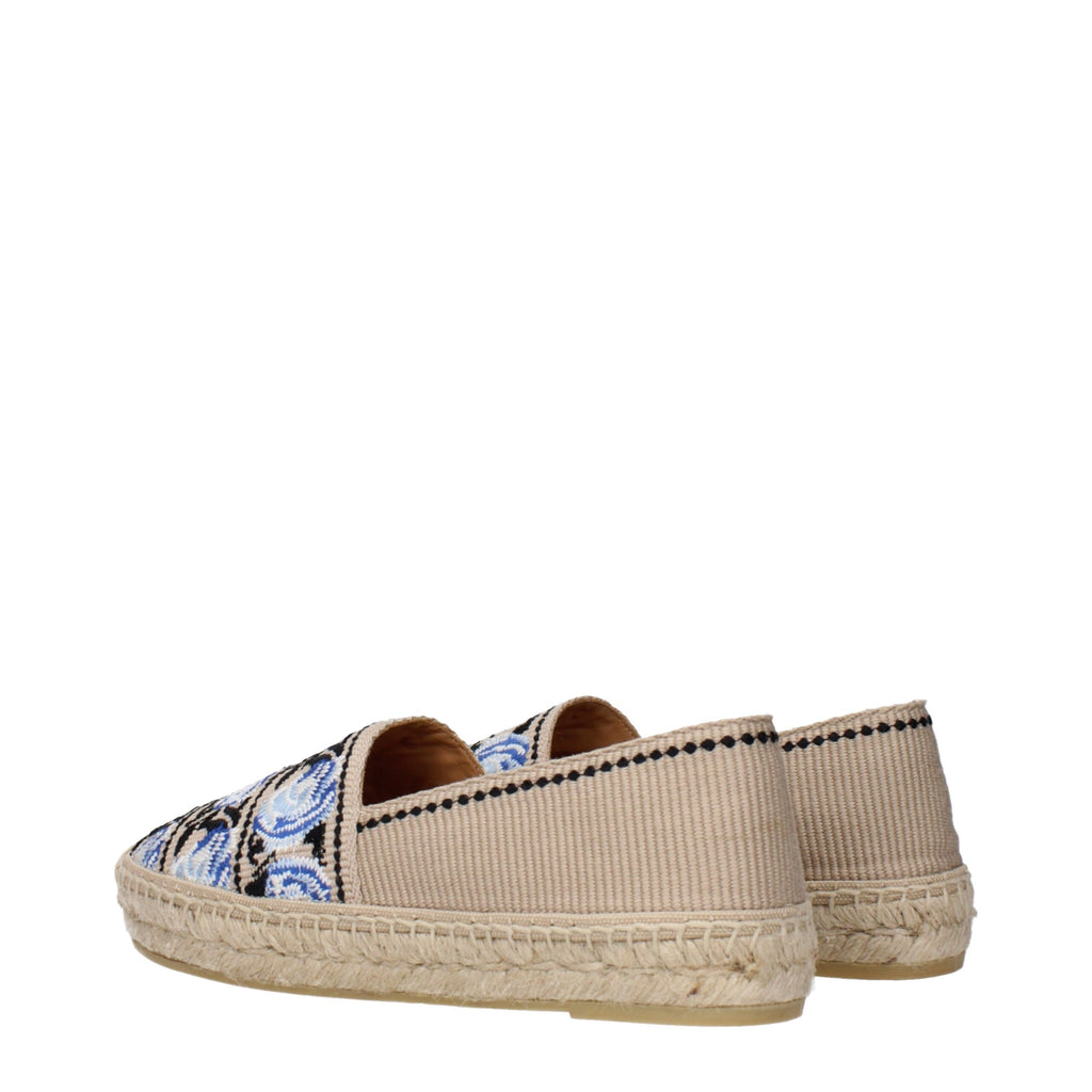 Prada Espadrilles aus beigem Stoff