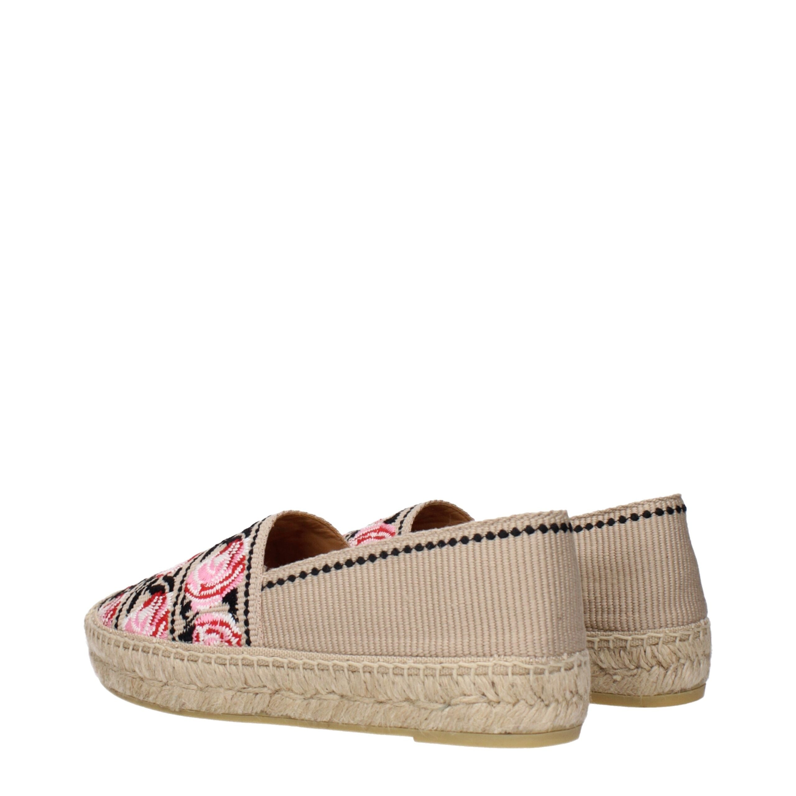 Prada Espadrilles aus beigem Stoff