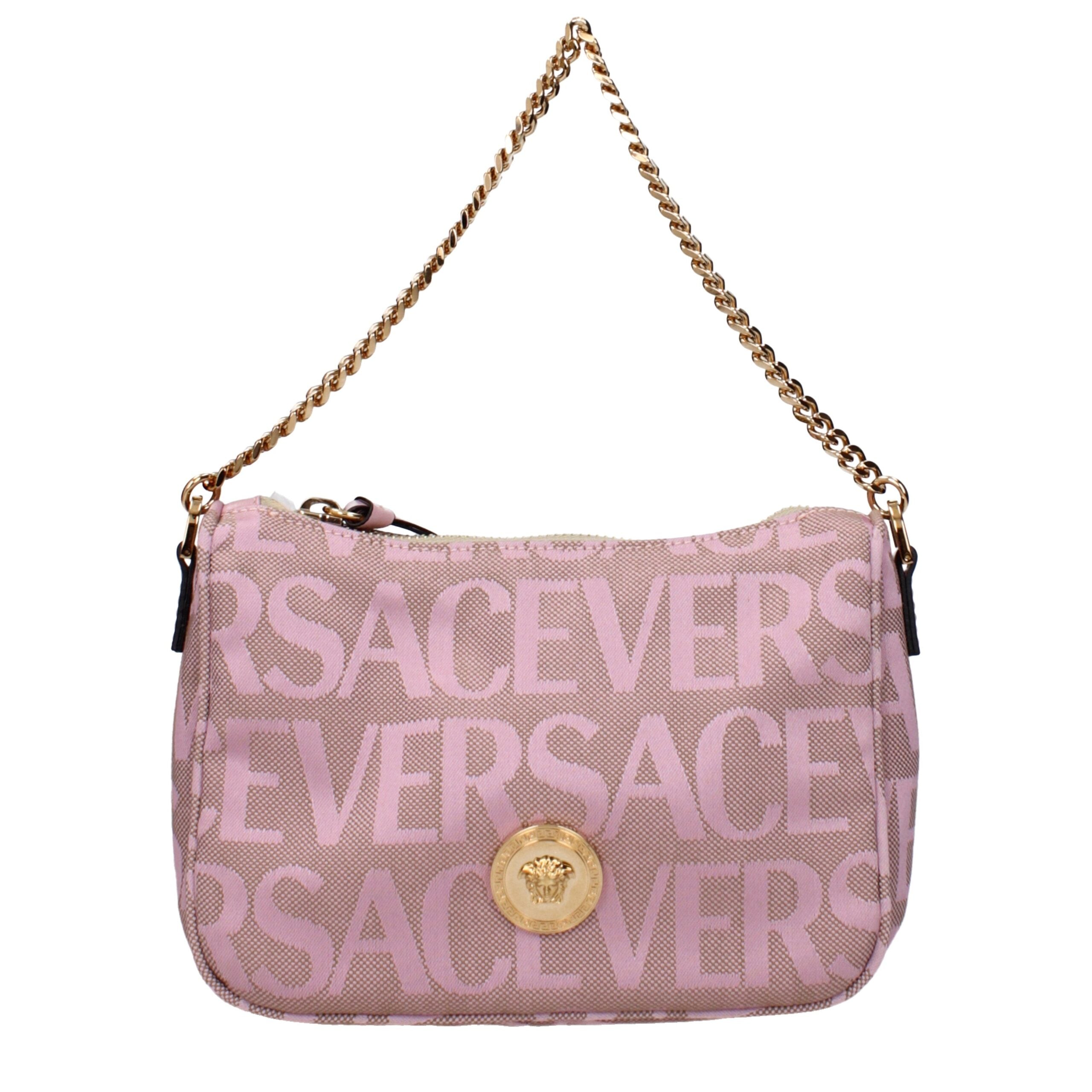 Versace Handtasche aus rosafarbenem Stoff
