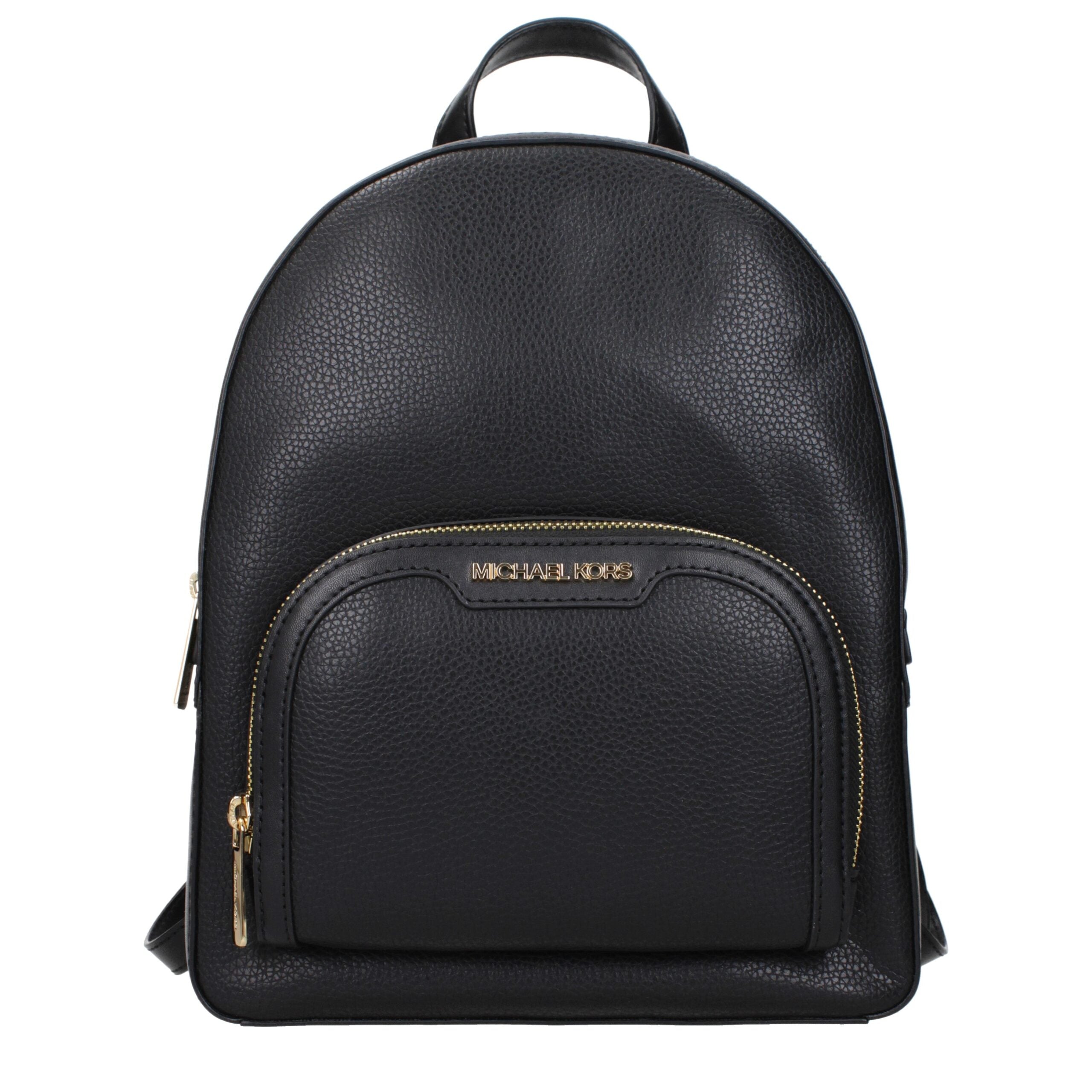 Michael Kors Schwarzer Lederrucksack