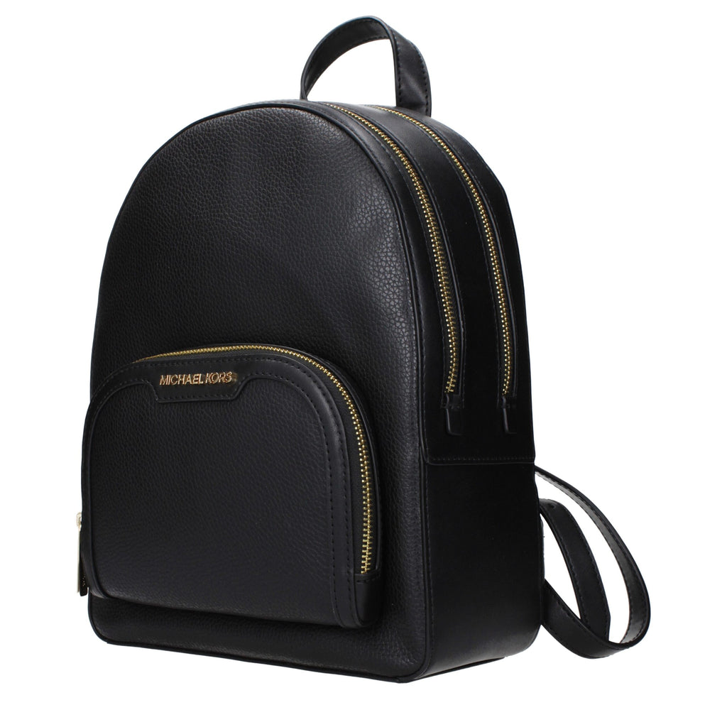 Michael Kors Schwarzer Lederrucksack