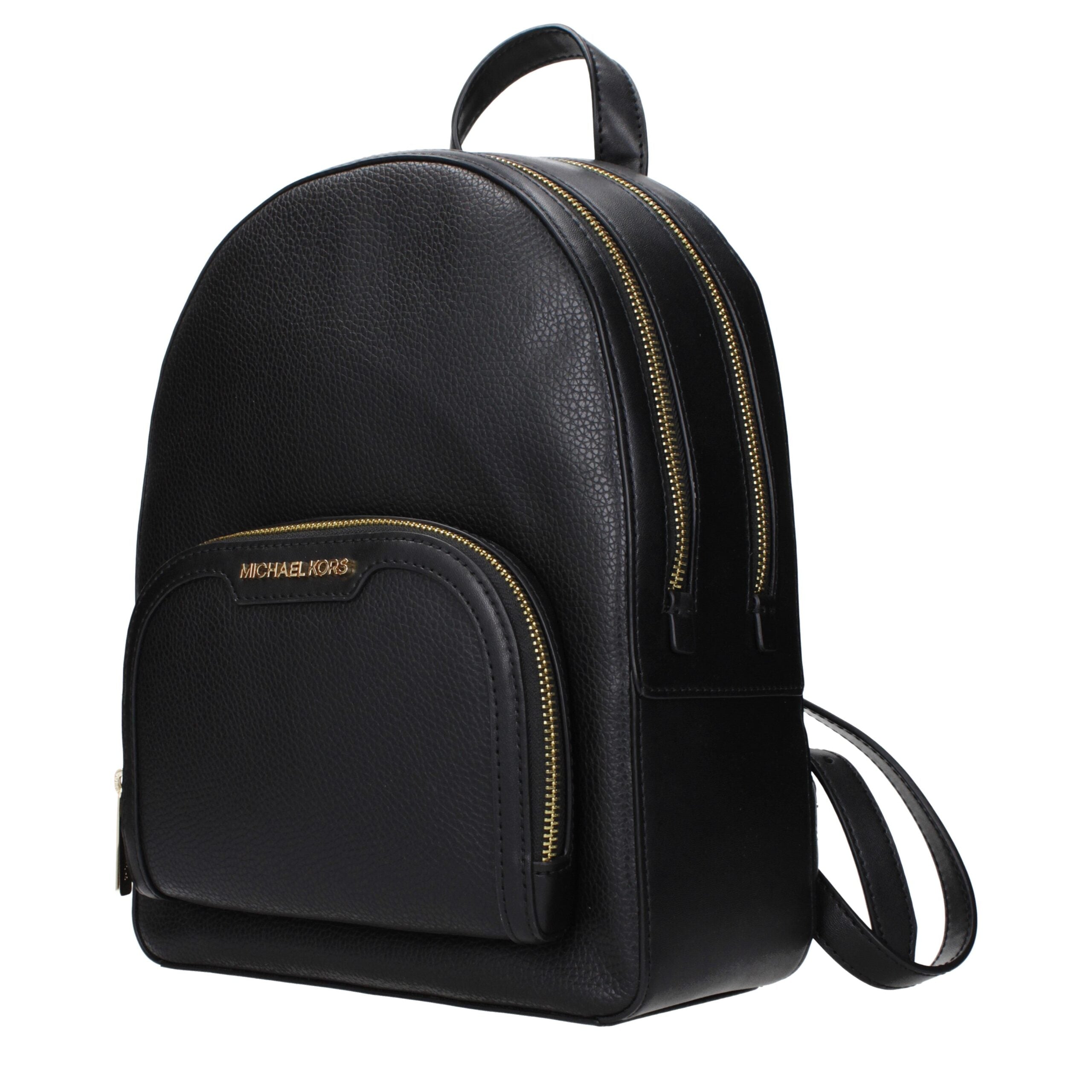 Michael Kors Schwarzer Lederrucksack