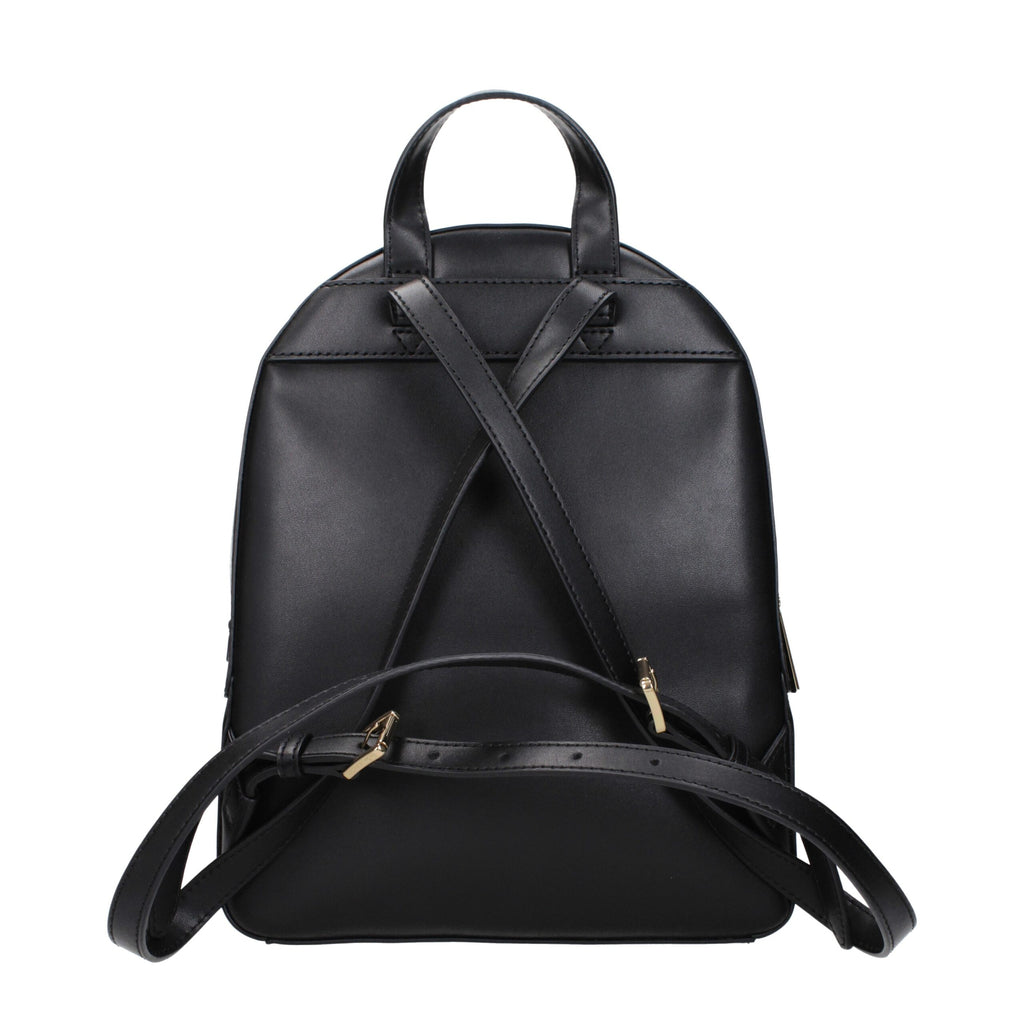 Michael Kors Schwarzer Lederrucksack