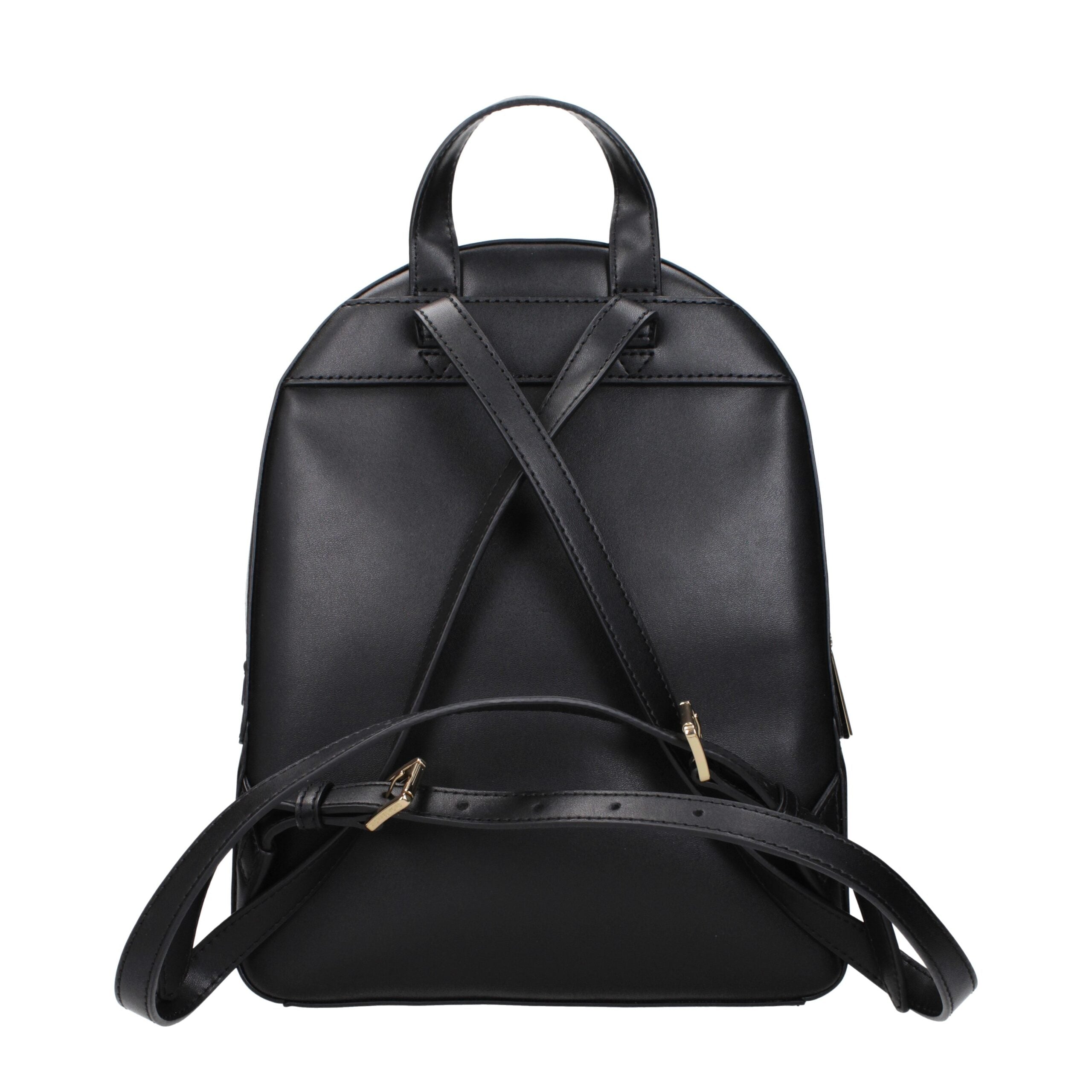 Michael Kors Schwarzer Lederrucksack