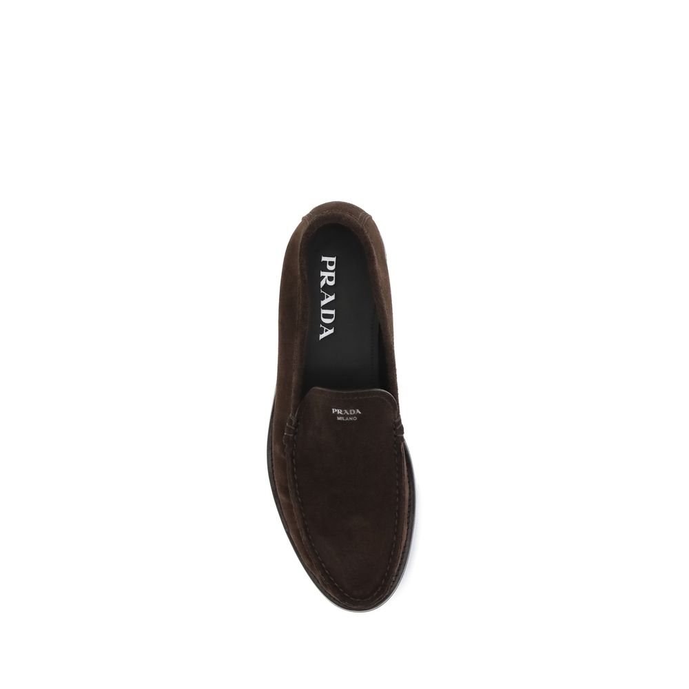 Prada suede loafers
