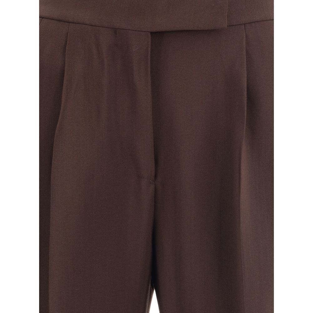 Tom Ford Braune Viskose-Hose für jeden Tag