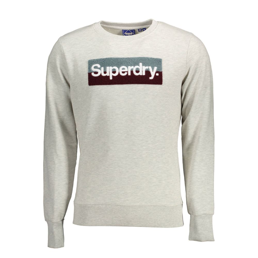 Superdry grey cotton sweater for men