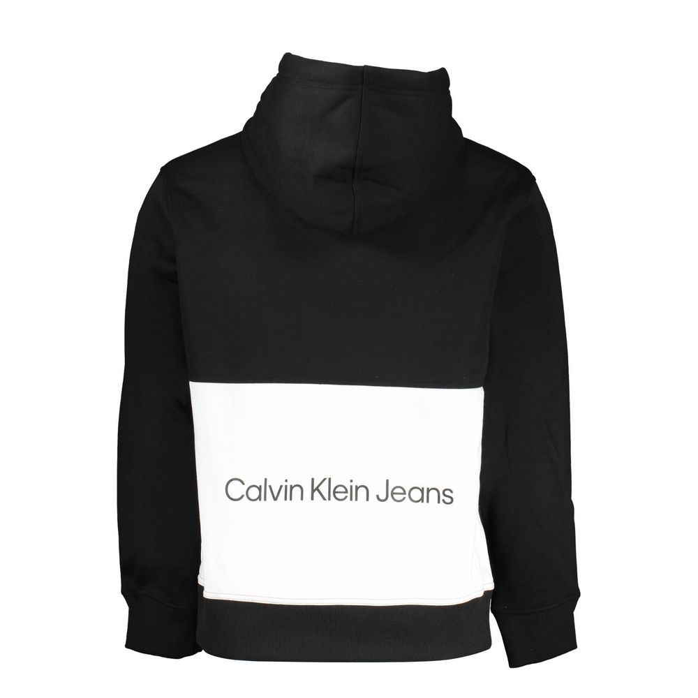 Calvin Klein Black Polyester Men's Hooded Sweater