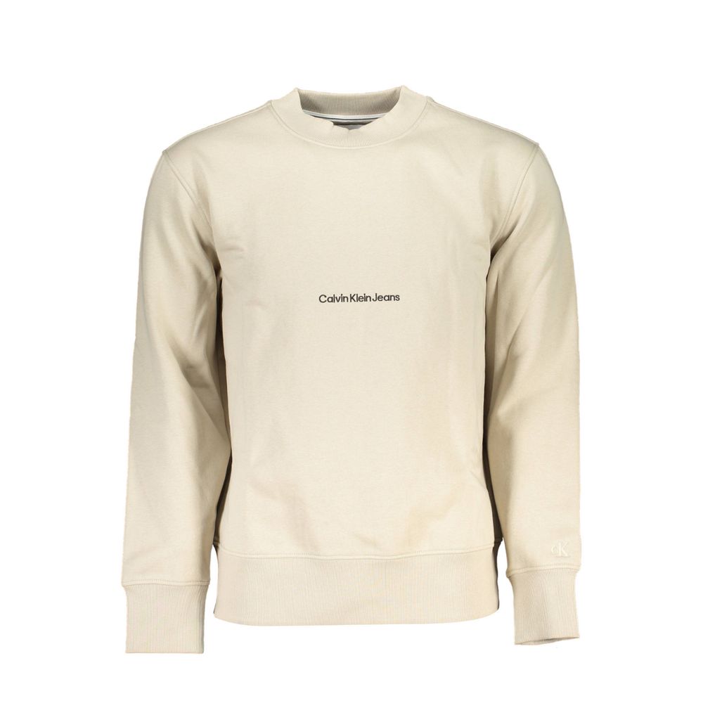 Calvin Klein Beige Cotton Men's Sweater