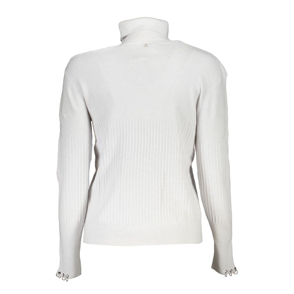 Patrizia Pepe Grauer Baumwollpullover