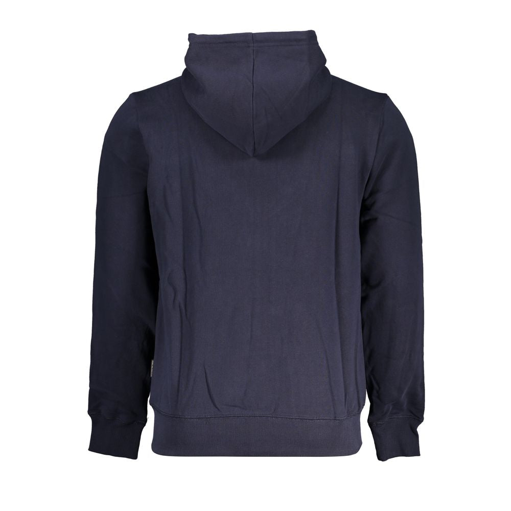 Napapijri Blauer Baumwollpullover für Männer mit Kapuze