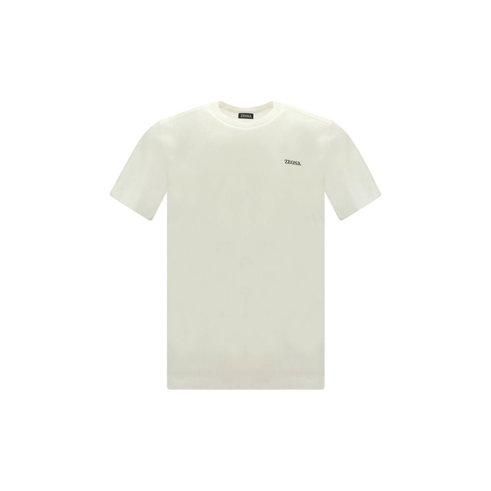 ZEGNA Baumwoll-T-Shirt in Weiß
