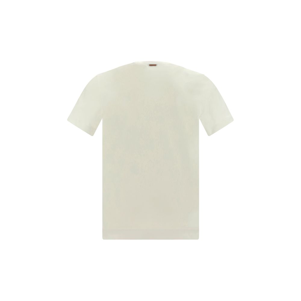 ZEGNA Baumwoll-T-Shirt in Weiß