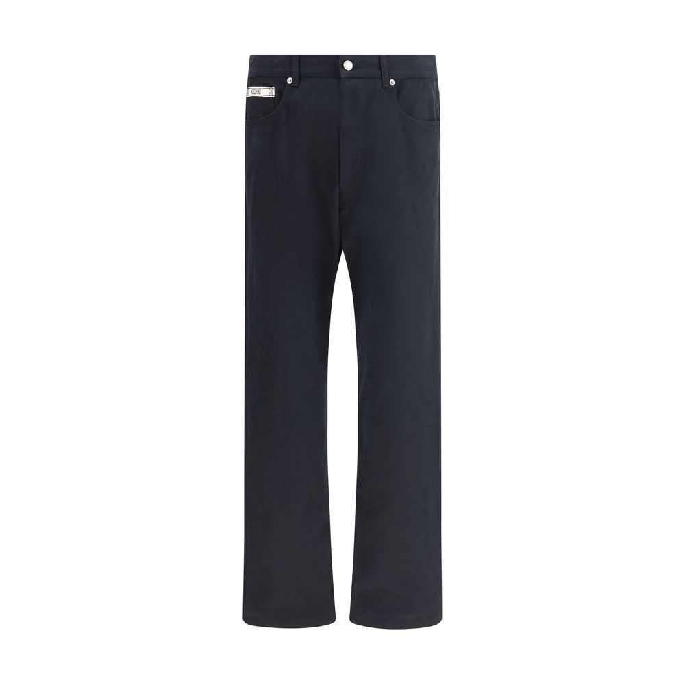 Moschino Schwarze Baumwoll-Chinos