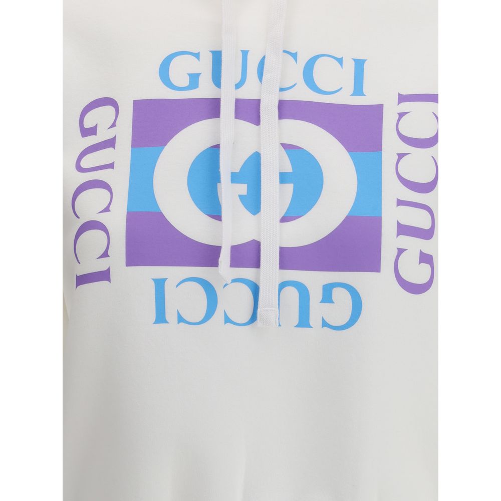 Gucci Baumwoll-Sweatshirt in Reinweiß