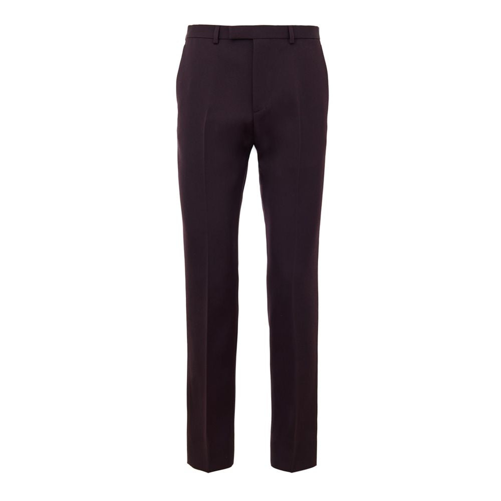 Gucci Elegante Woll-Hose in Bordeaux