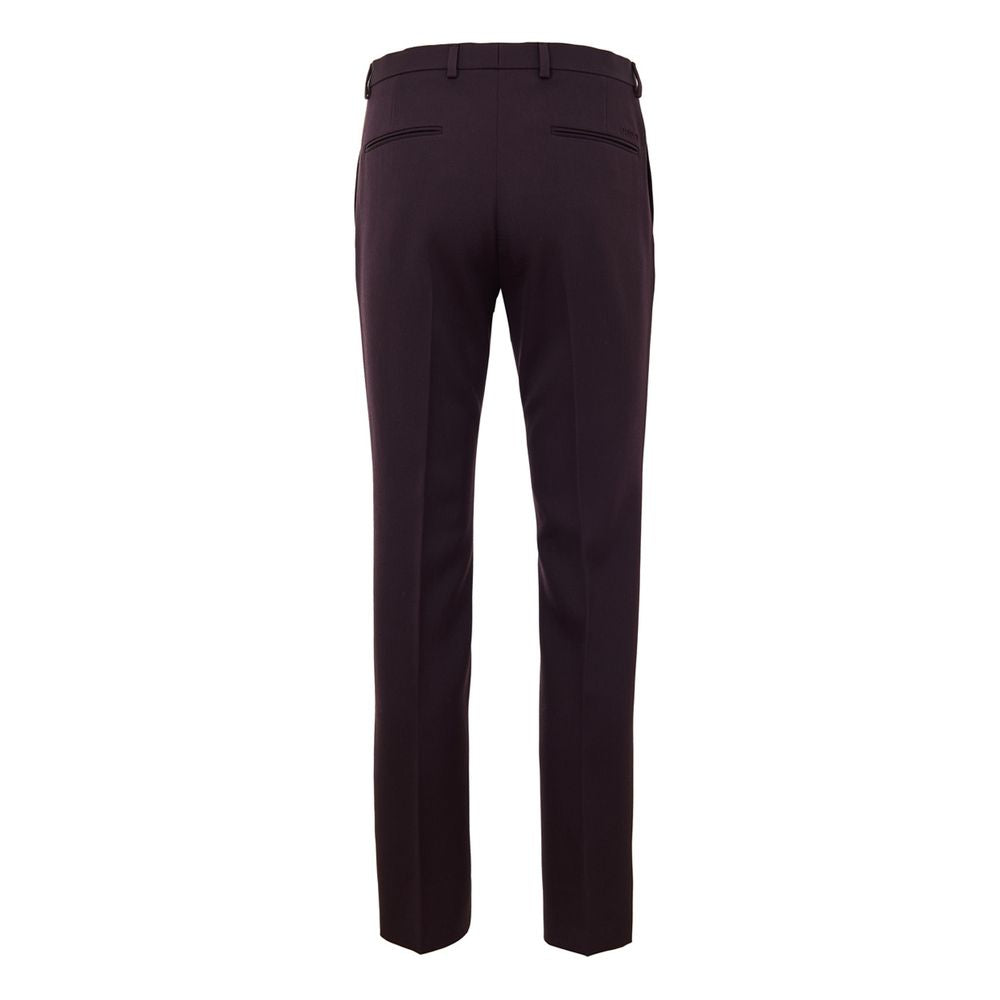 Gucci Elegante Woll-Hose in Bordeaux