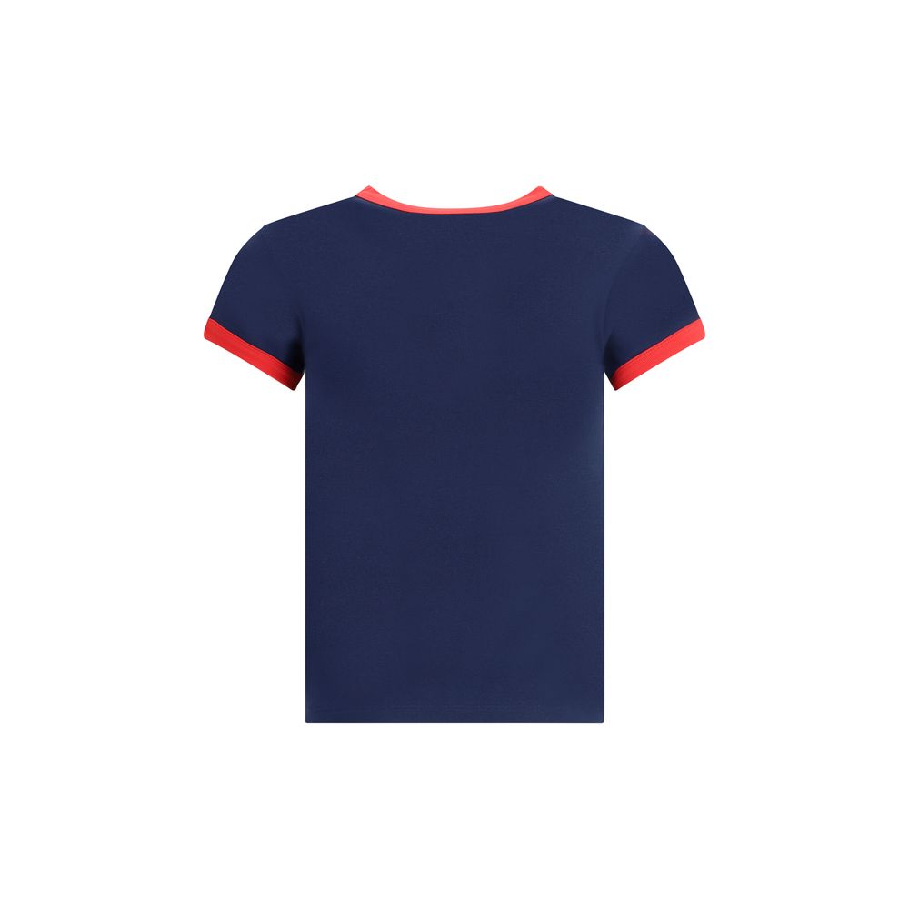 T-shirt Valentino en coton bleu