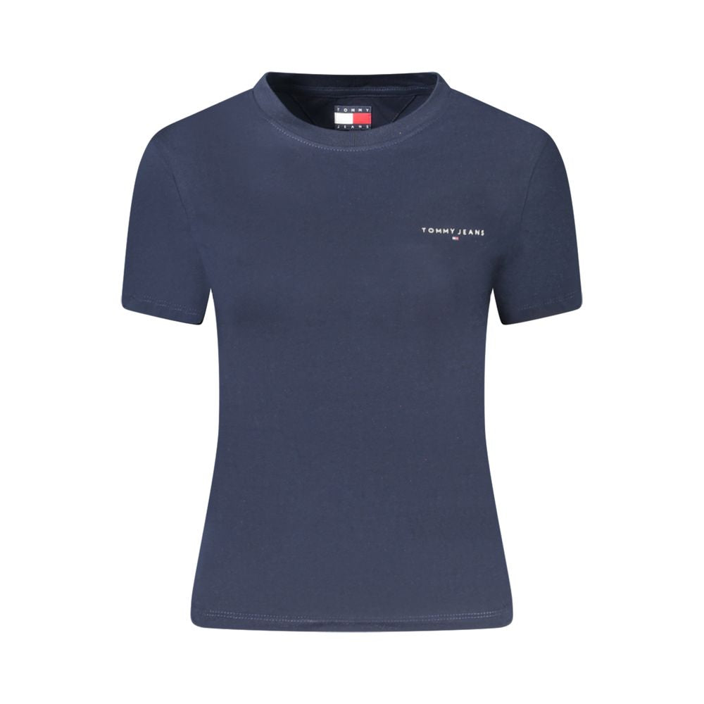 Tommy Hilfiger T-Shirt aus blauer Baumwolle für Frauen