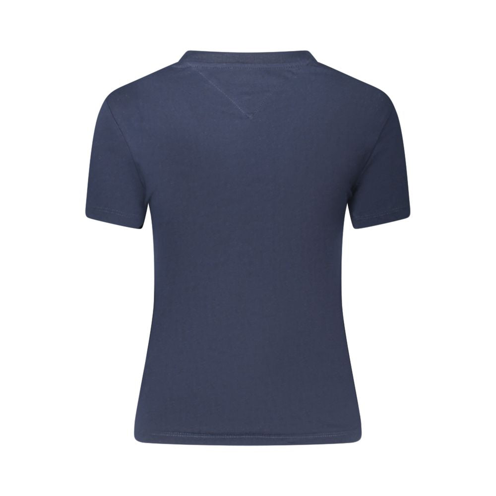 Tommy Hilfiger T-Shirt aus blauer Baumwolle für Frauen