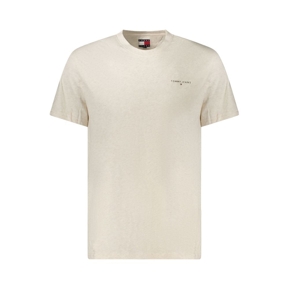 T-shirt homme Tommy Hilfiger beige en coton