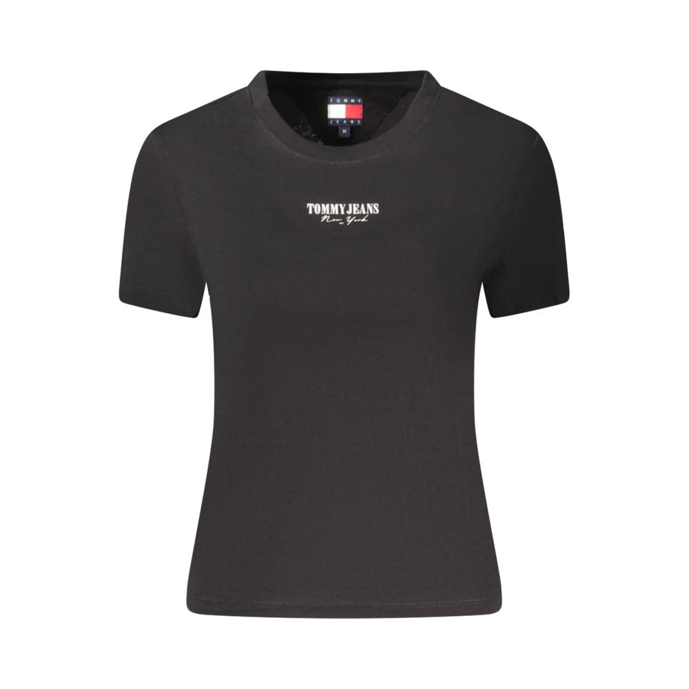 T-shirt Tommy Hilfiger en coton noir pour femme
